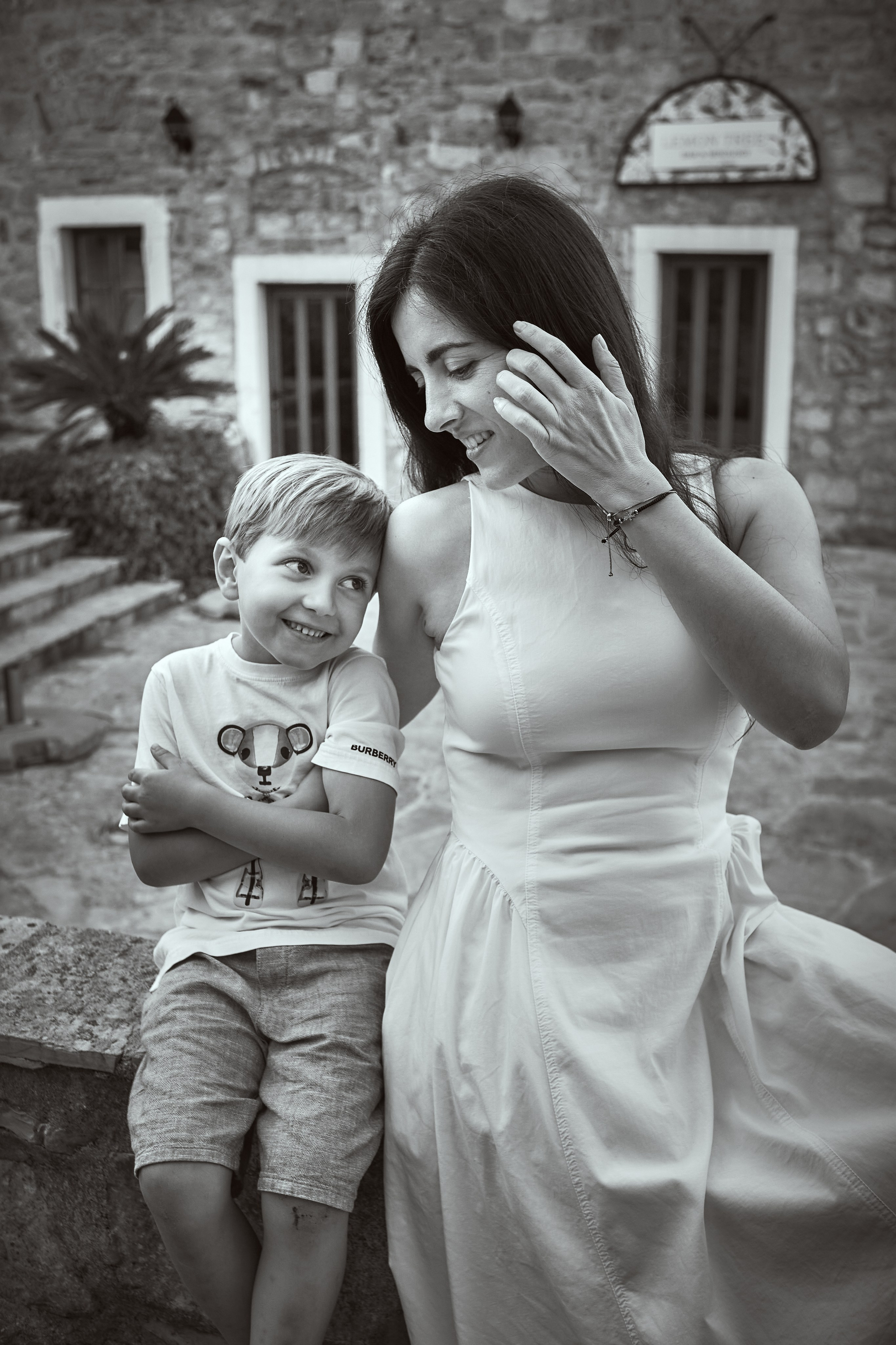 Family Photoshoot in Budva Old Town: Three Generations