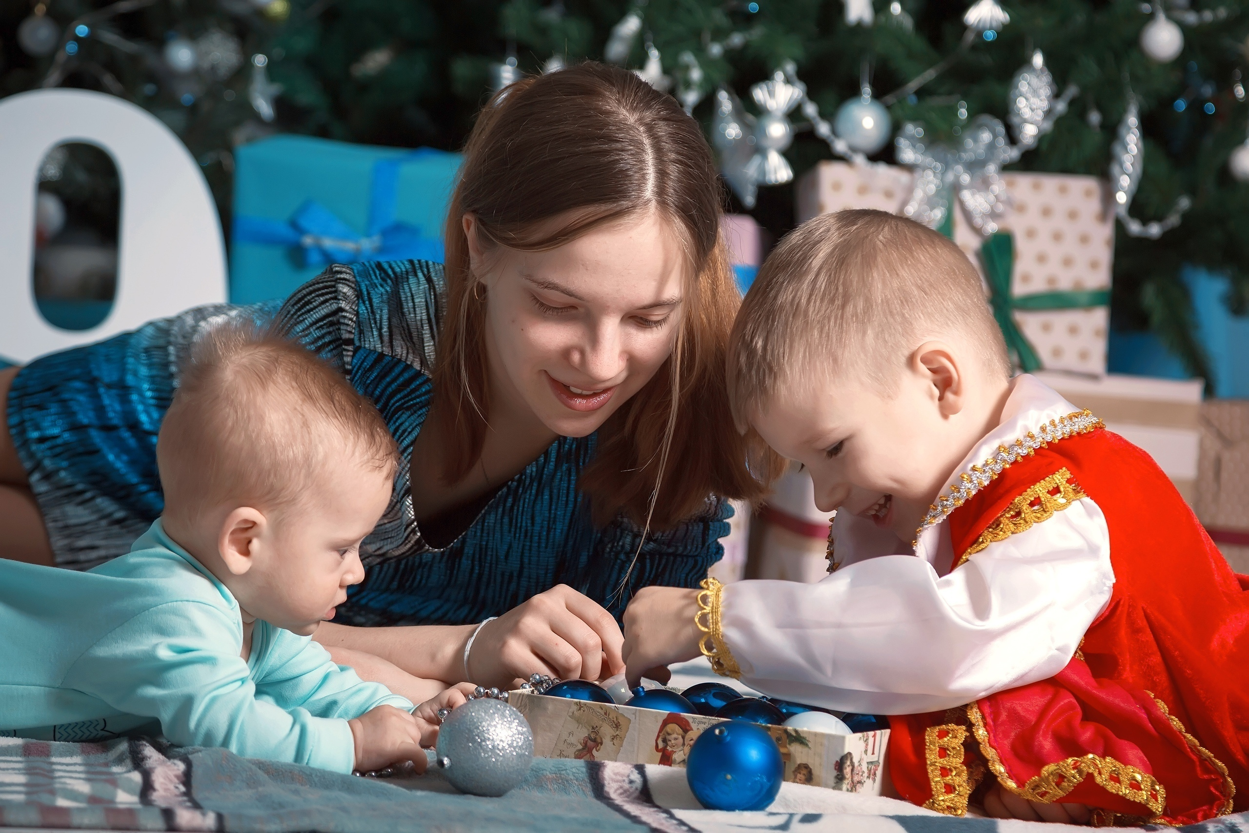 Семейная новогодняя фотосессия