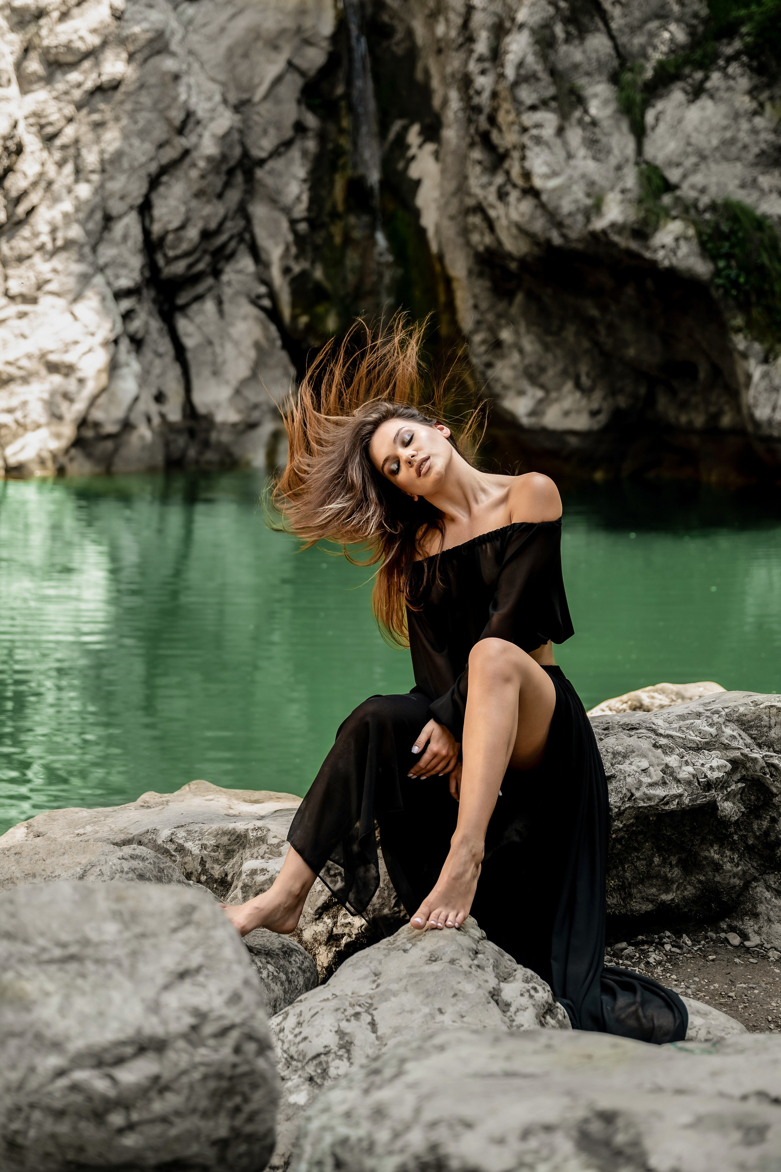 Юля Агурские водопады. Наталья Слесаренко фотограф в Сочи