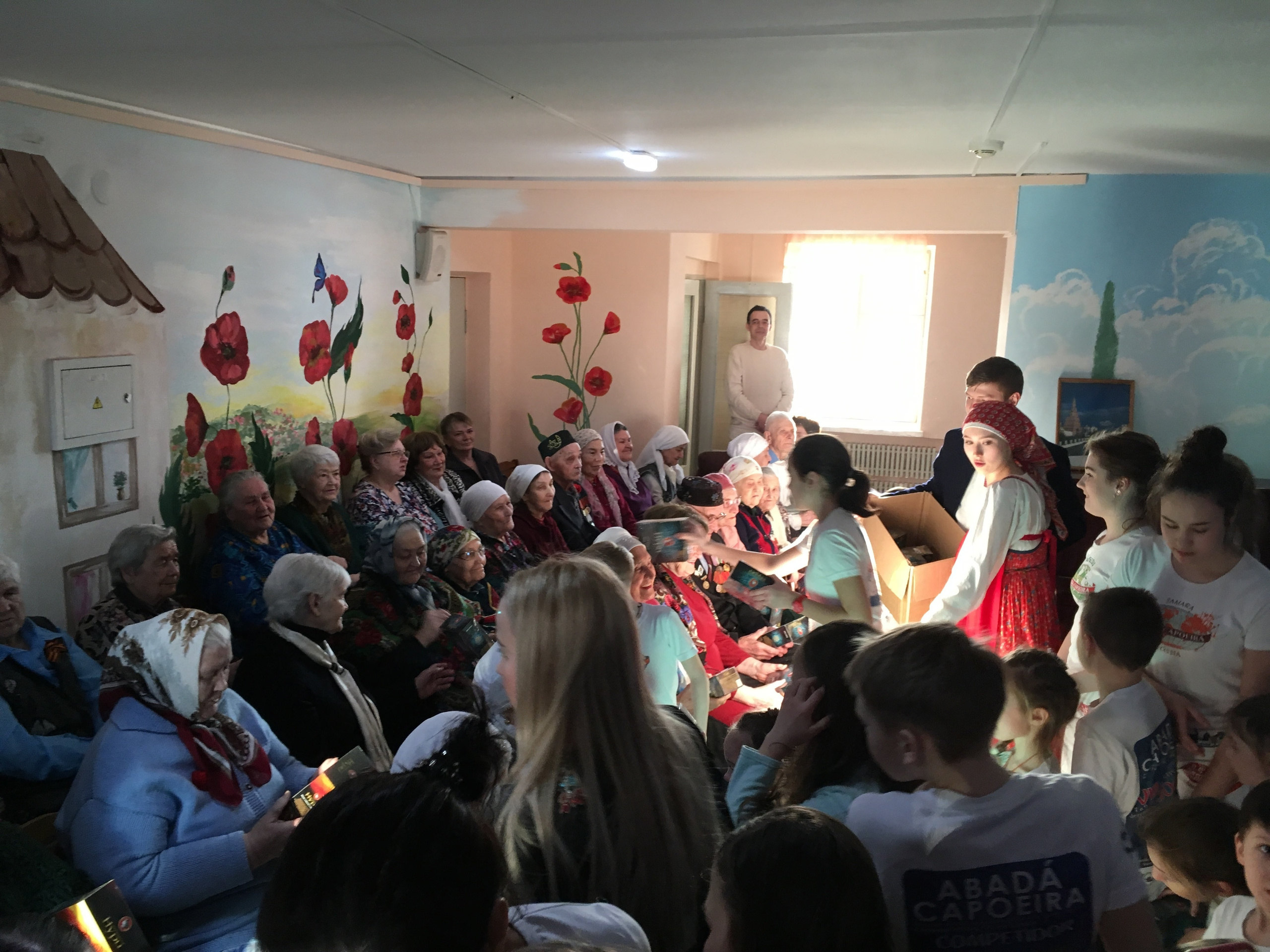 Показательное выступление перед ветеранами март 2019. Капоэйра в Казани ABADÁ-Capoeira