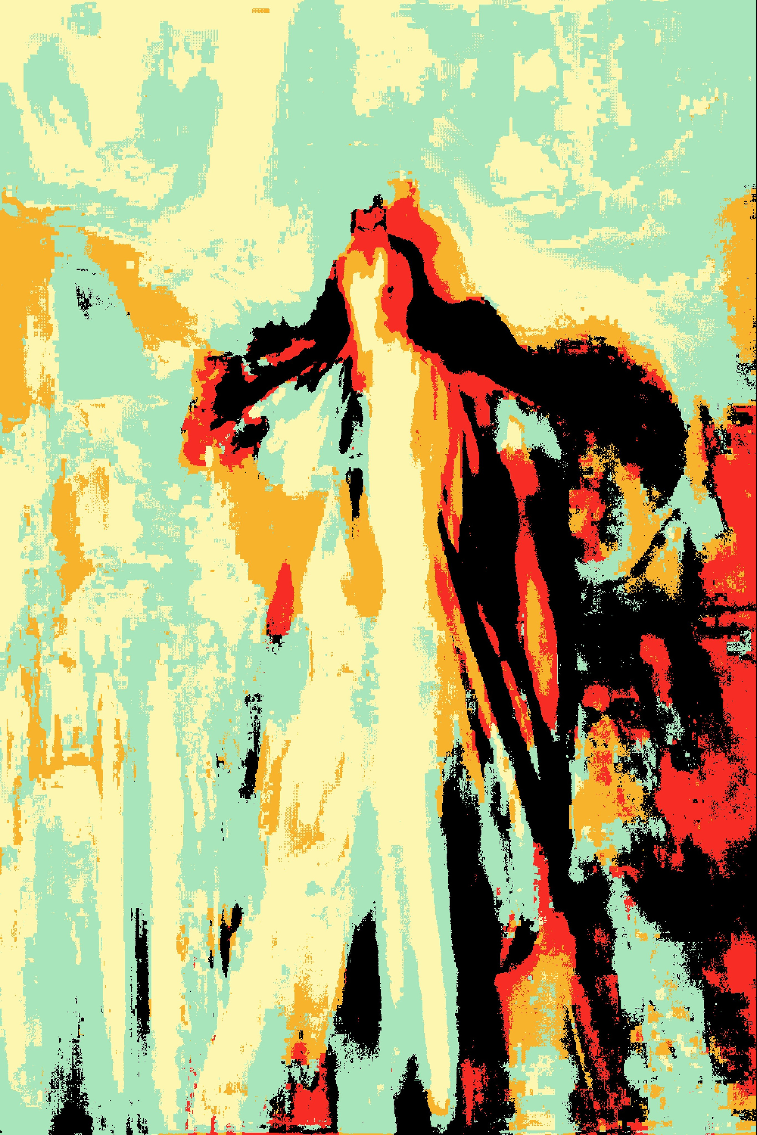 Эфемерная. Визуальный арт пиксельный художник Василь Пиксель