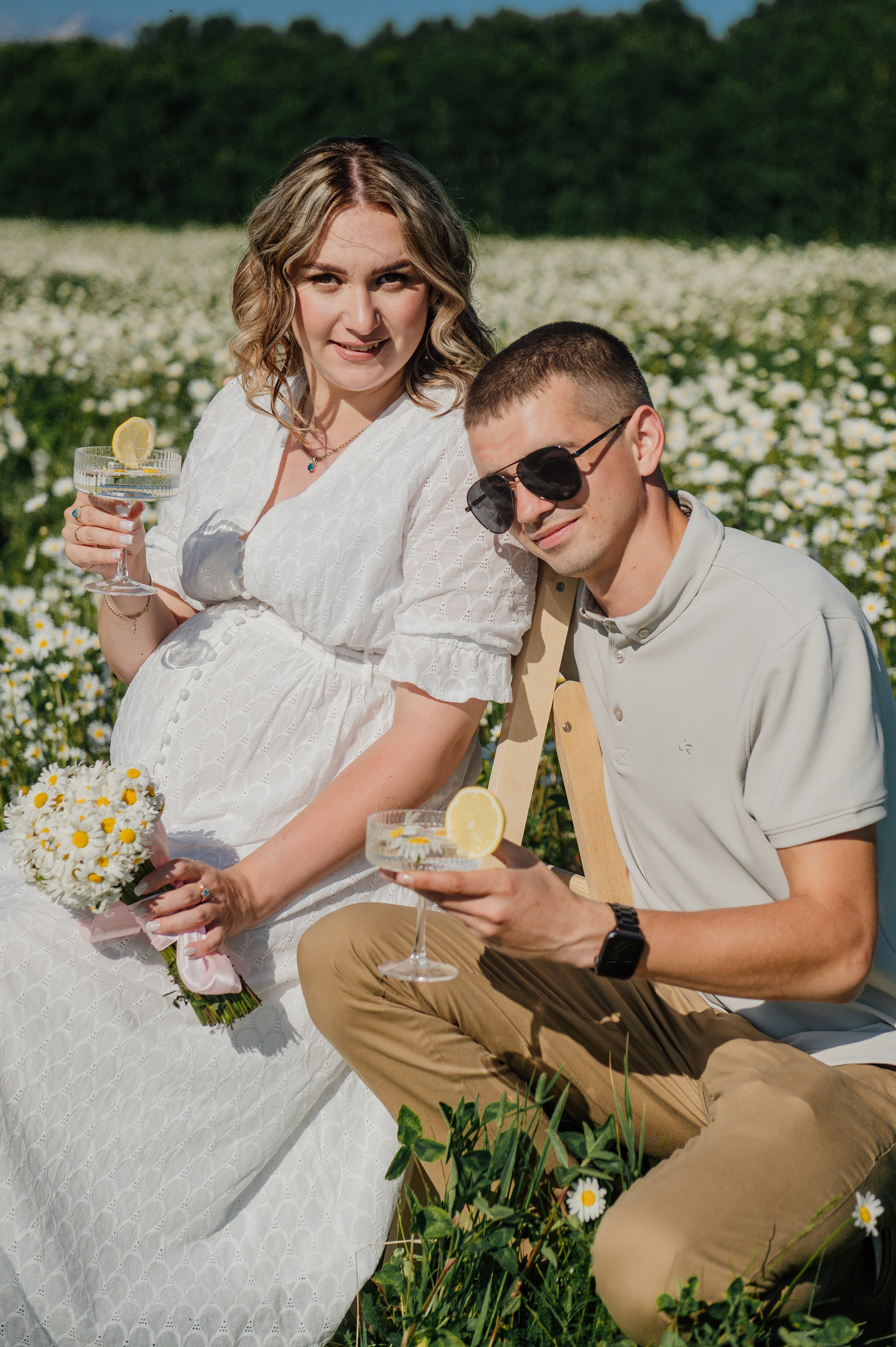Большая семья в ромашках. Свадебный и семейный фотограф Камчатка. Фотограф Камчатка