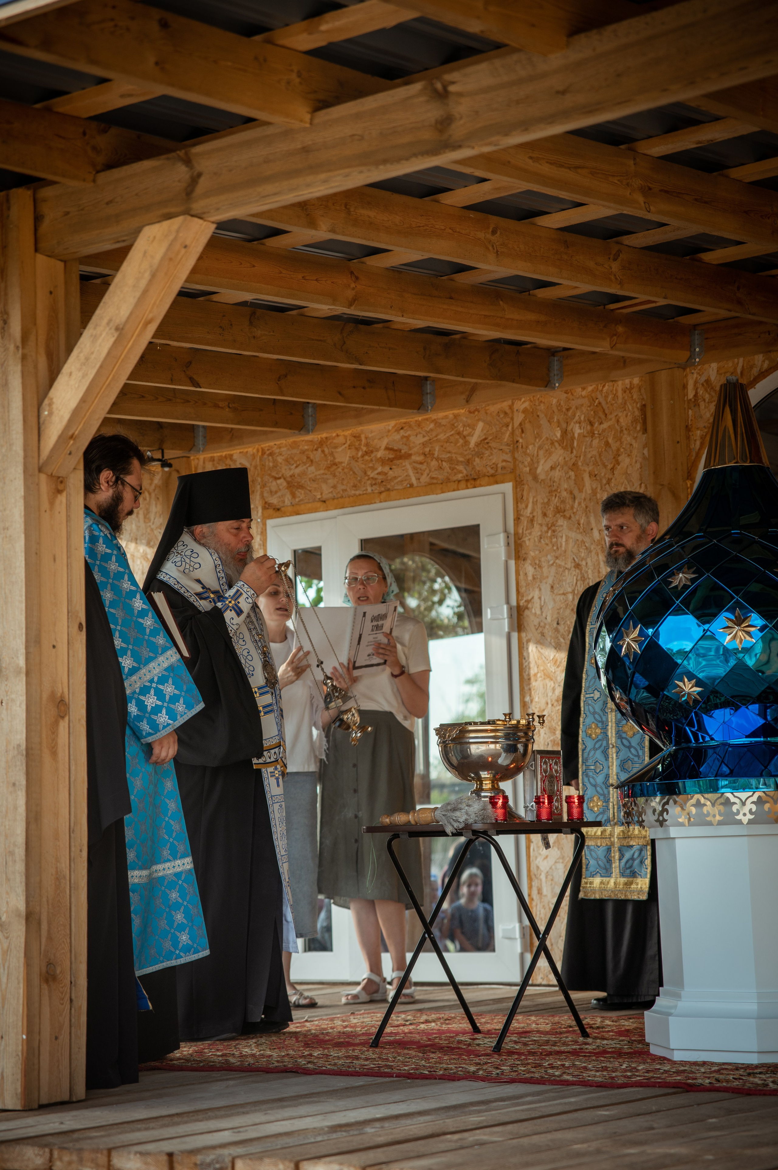 Освещение купола в храме Казанской иконы Божьей Матери х. Закутский. Церковный, семейный и репортажный фотограф Волгоград, Волжский