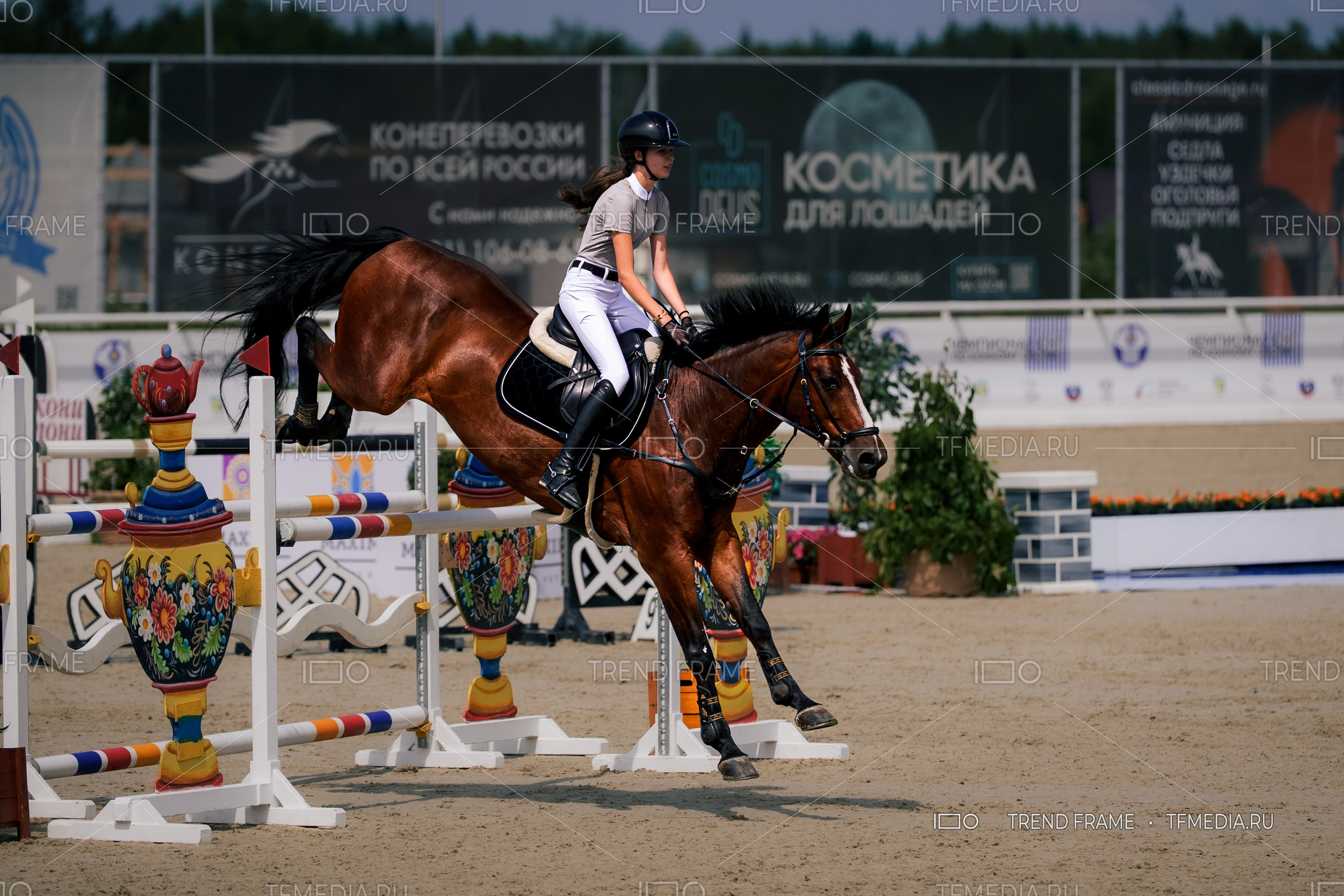 Евразийские Игры 2025 — лошадь прыгает в Maxima Park