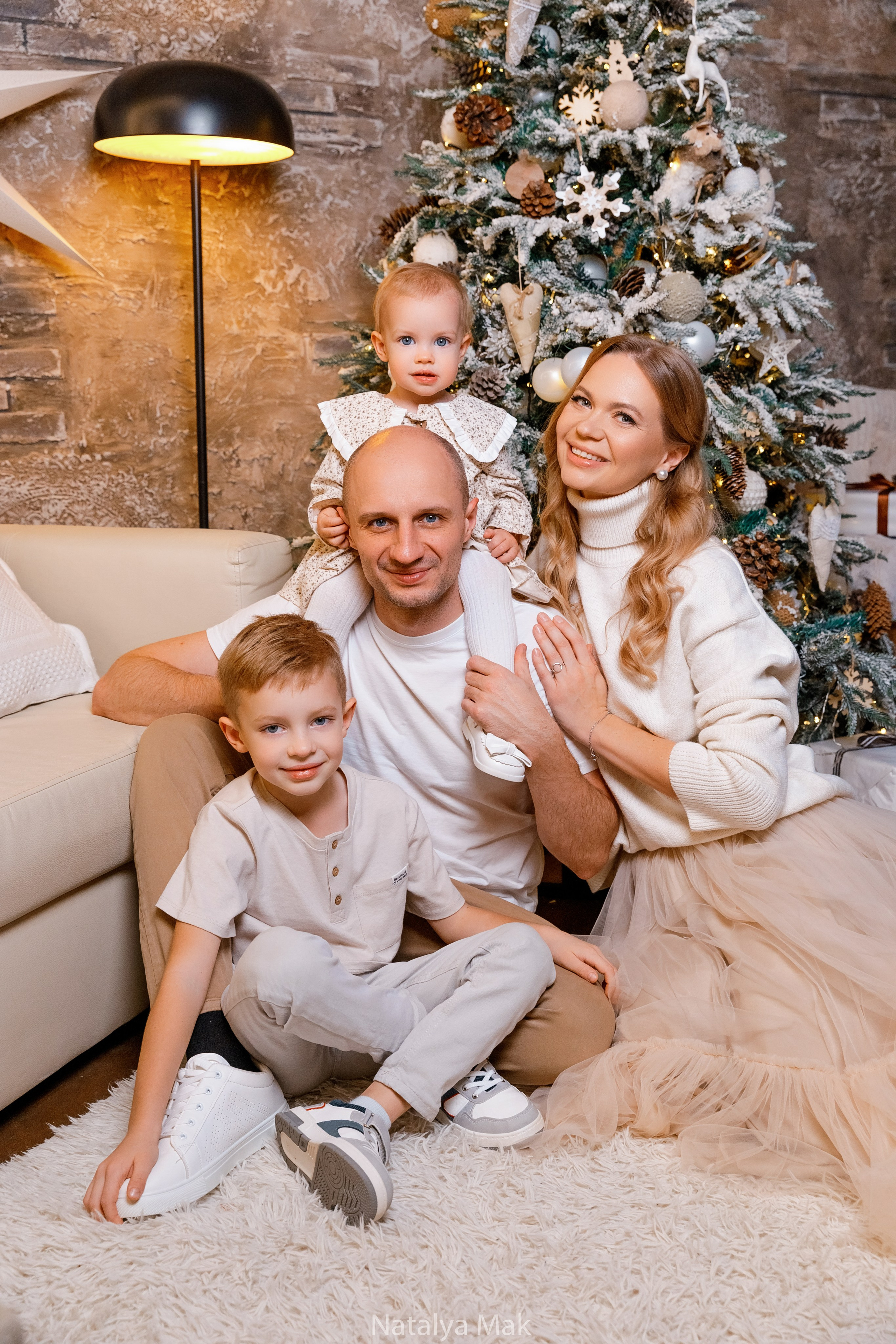 Семейная новогодняя съемка. Фотограф Наталья Мак в Нижнем Новгороде