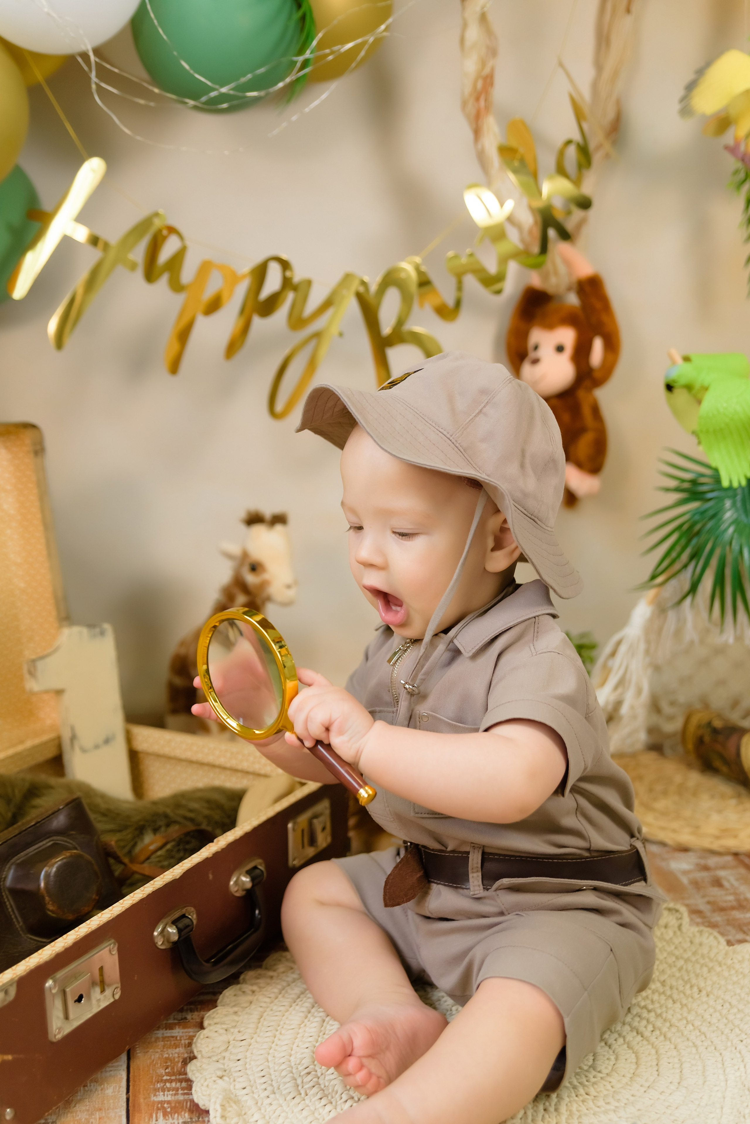 «Сафари» Костя 1 годик. Детский Фотограф |Фотограф на годик в Брянске Ирина Романова