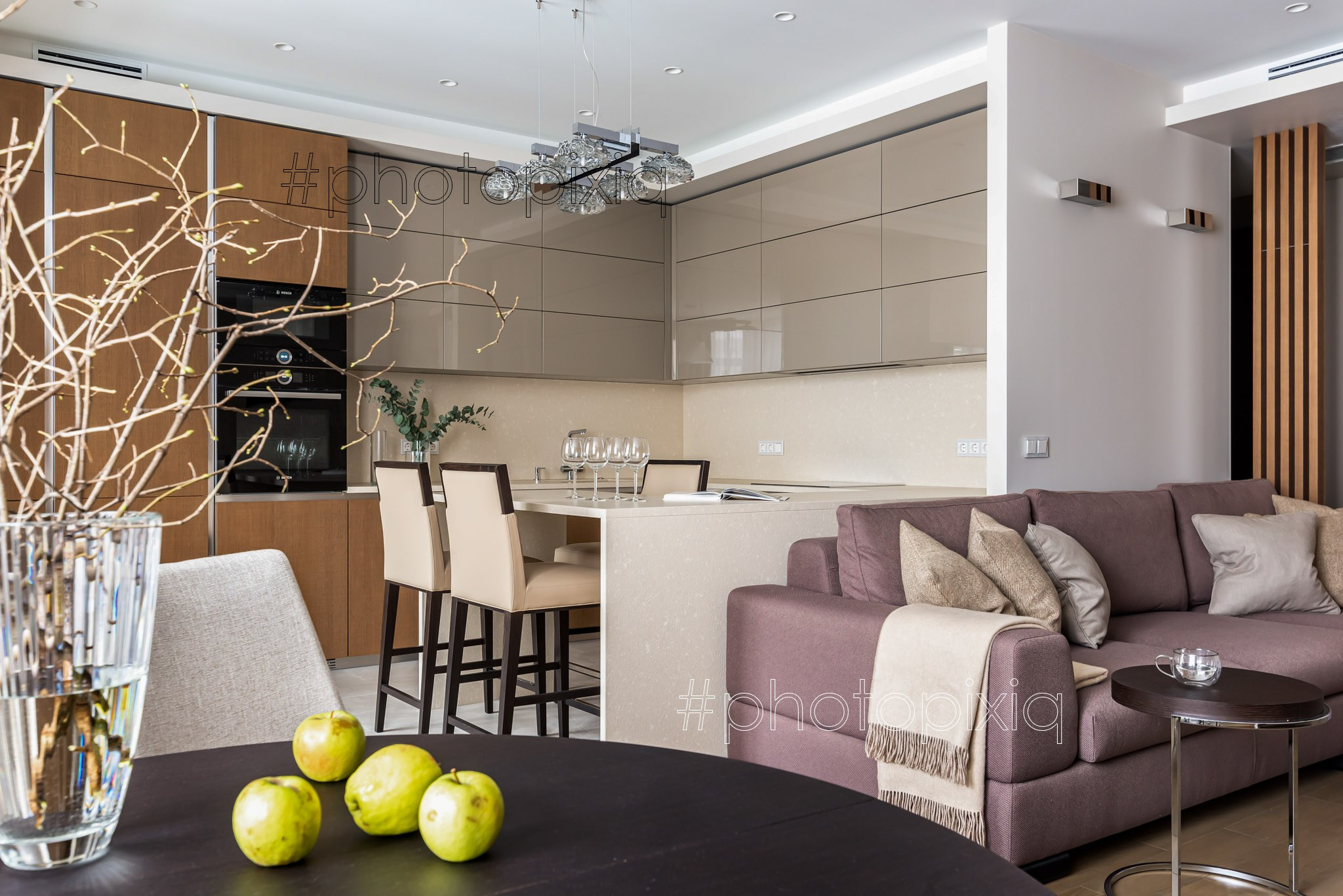 Интерьерная съёмка трёхкомнатной квартиры для дизайнера. Интерьерная съёмка и виртуальные туры — Интерьерный фотограф Кузнецов Сергей (photopixiq)