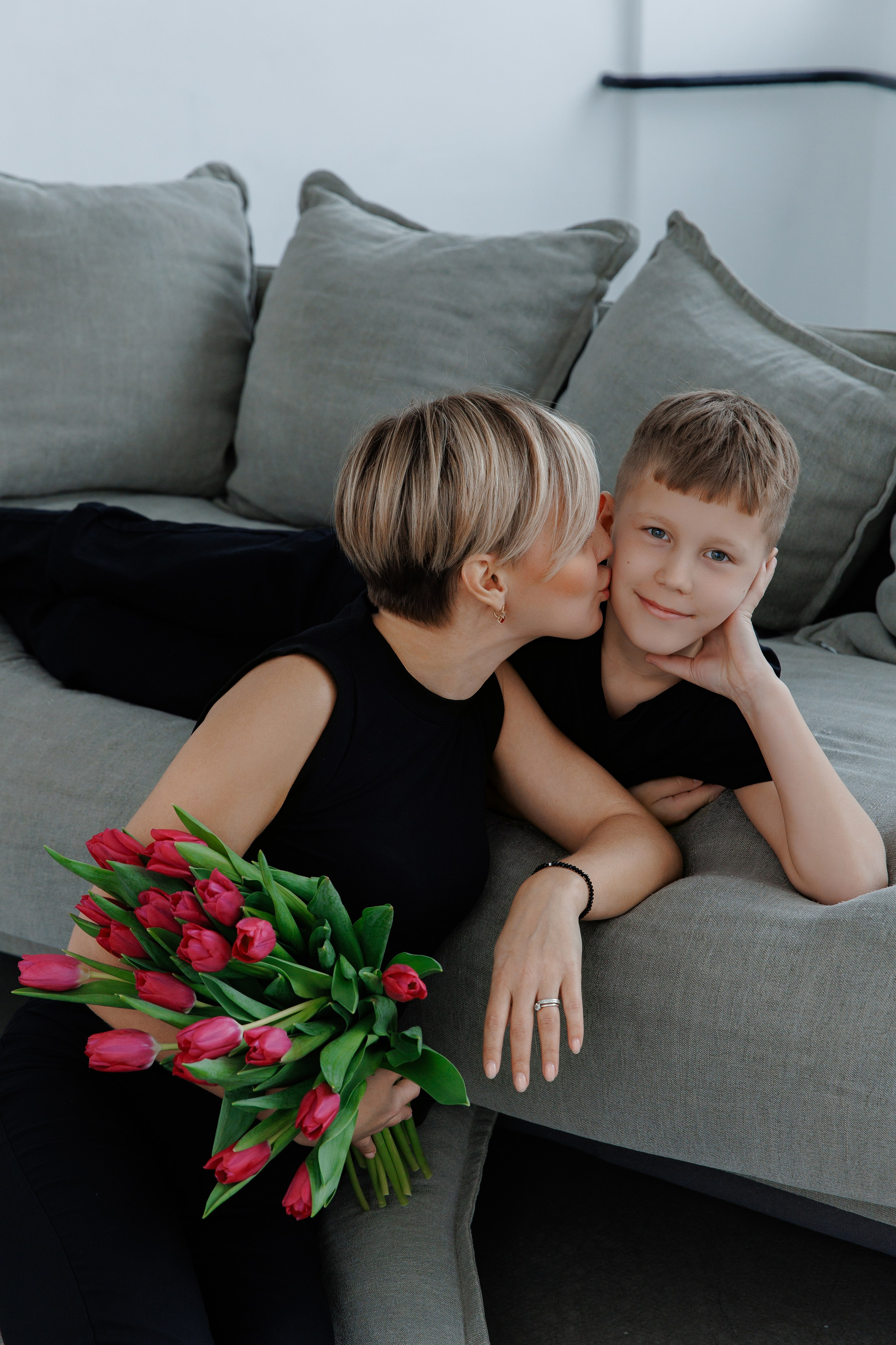 Семейная фотосессия Елена с сыновьями. Фотограф Александра Сыщенко