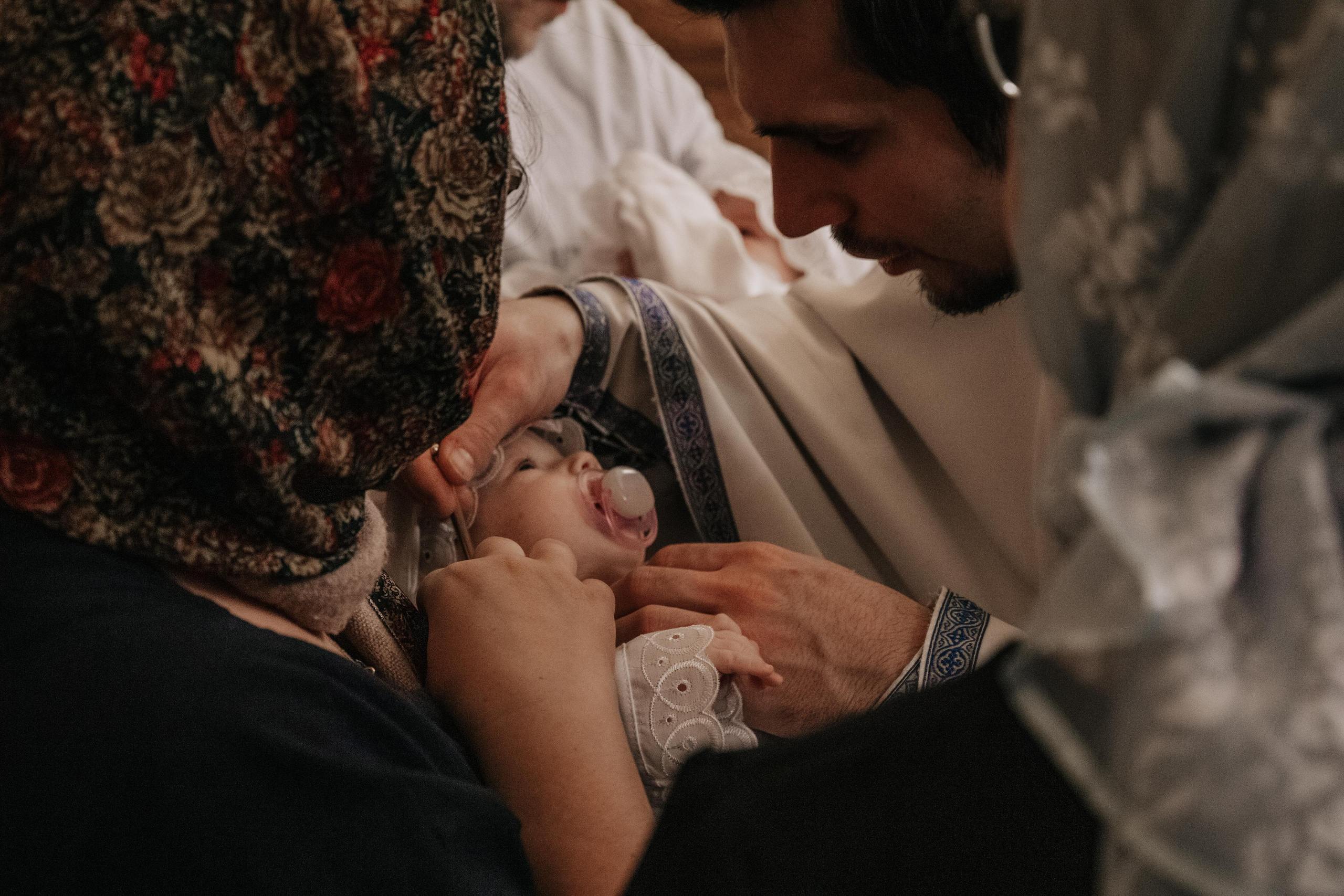 Таинство крещения София и Полина (Георгиевский храм Видное). Семейный и свадебный фотограф Видное Москва Екатерина Пятова