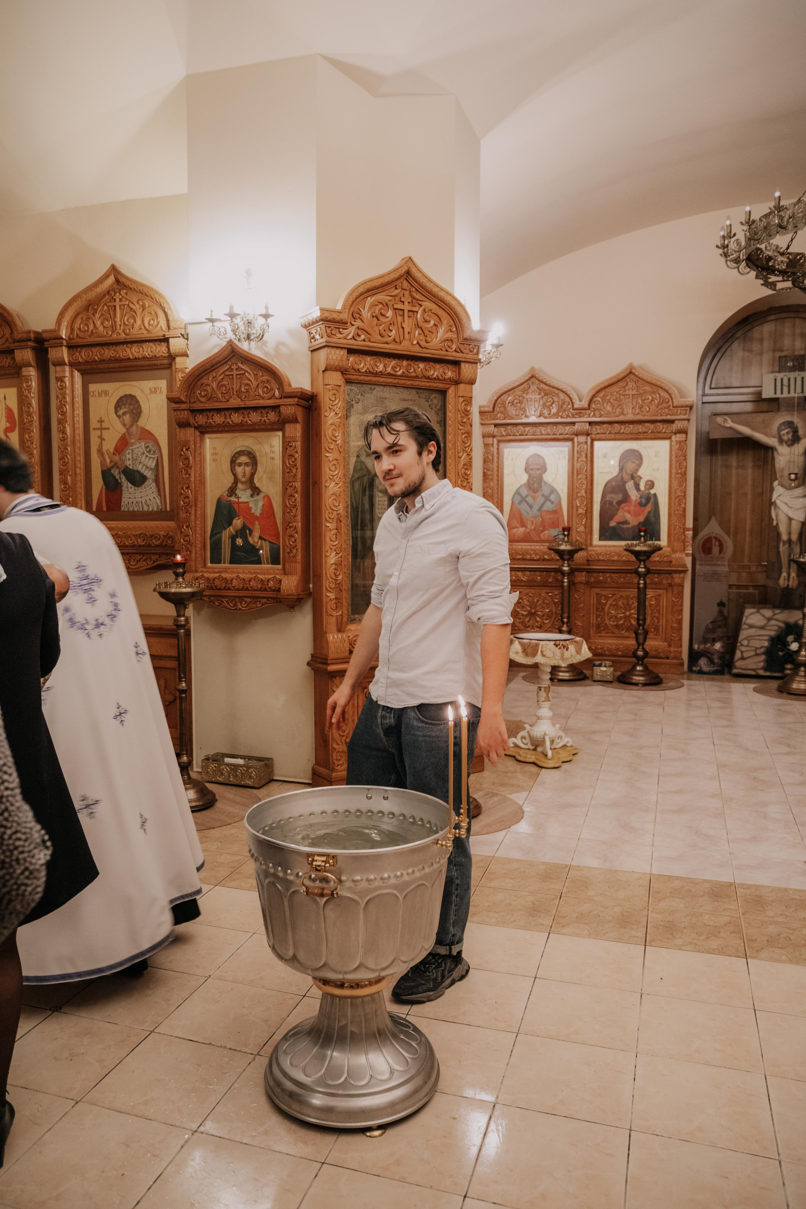 Таинство крещения София и Полина (Георгиевский храм Видное). Семейный и свадебный фотограф Видное Москва Екатерина Пятова