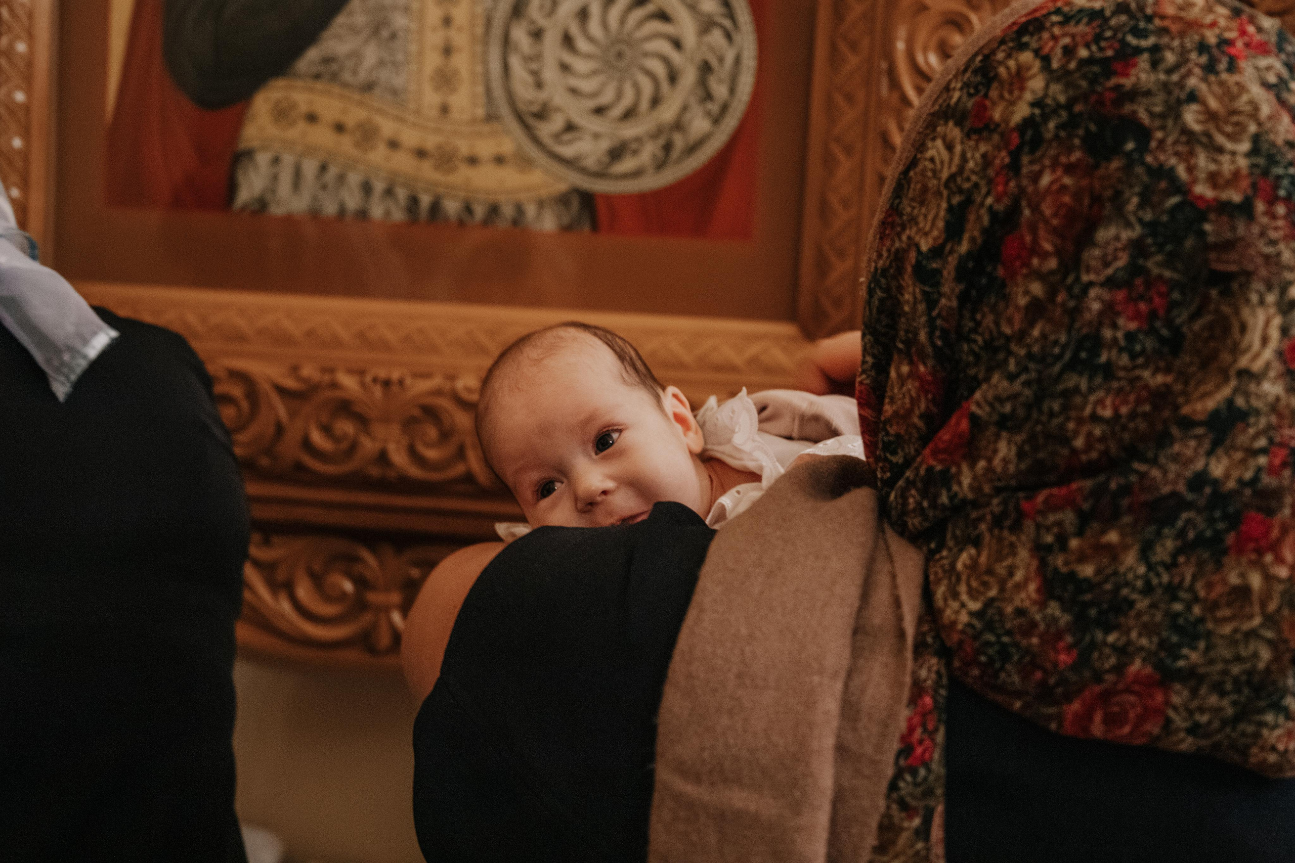 Таинство крещения София и Полина (Георгиевский храм Видное). Семейный и свадебный фотограф Видное Москва Екатерина Пятова