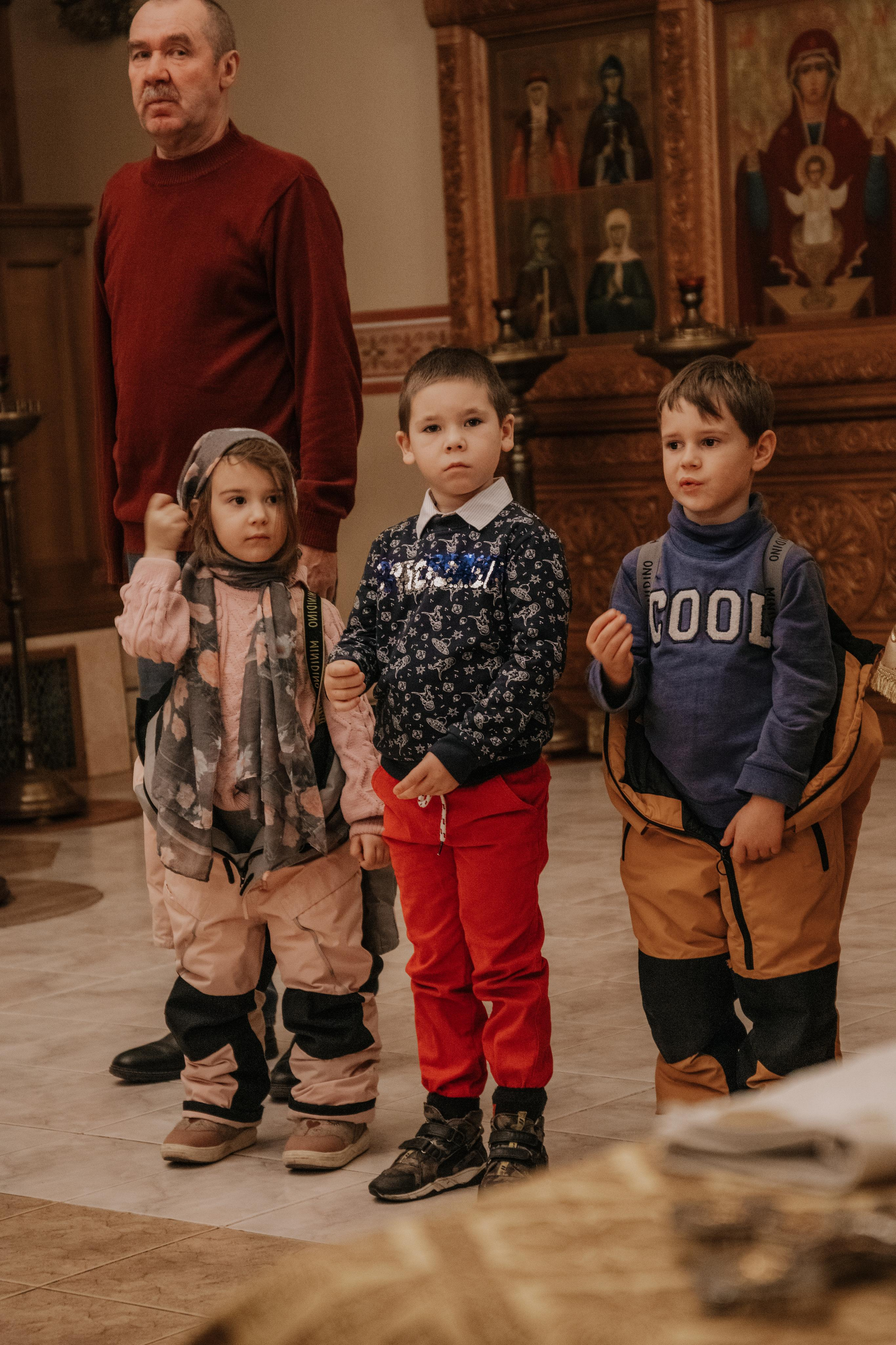 Таинство крещения София и Полина (Георгиевский храм Видное). Семейный и свадебный фотограф Видное Москва Екатерина Пятова