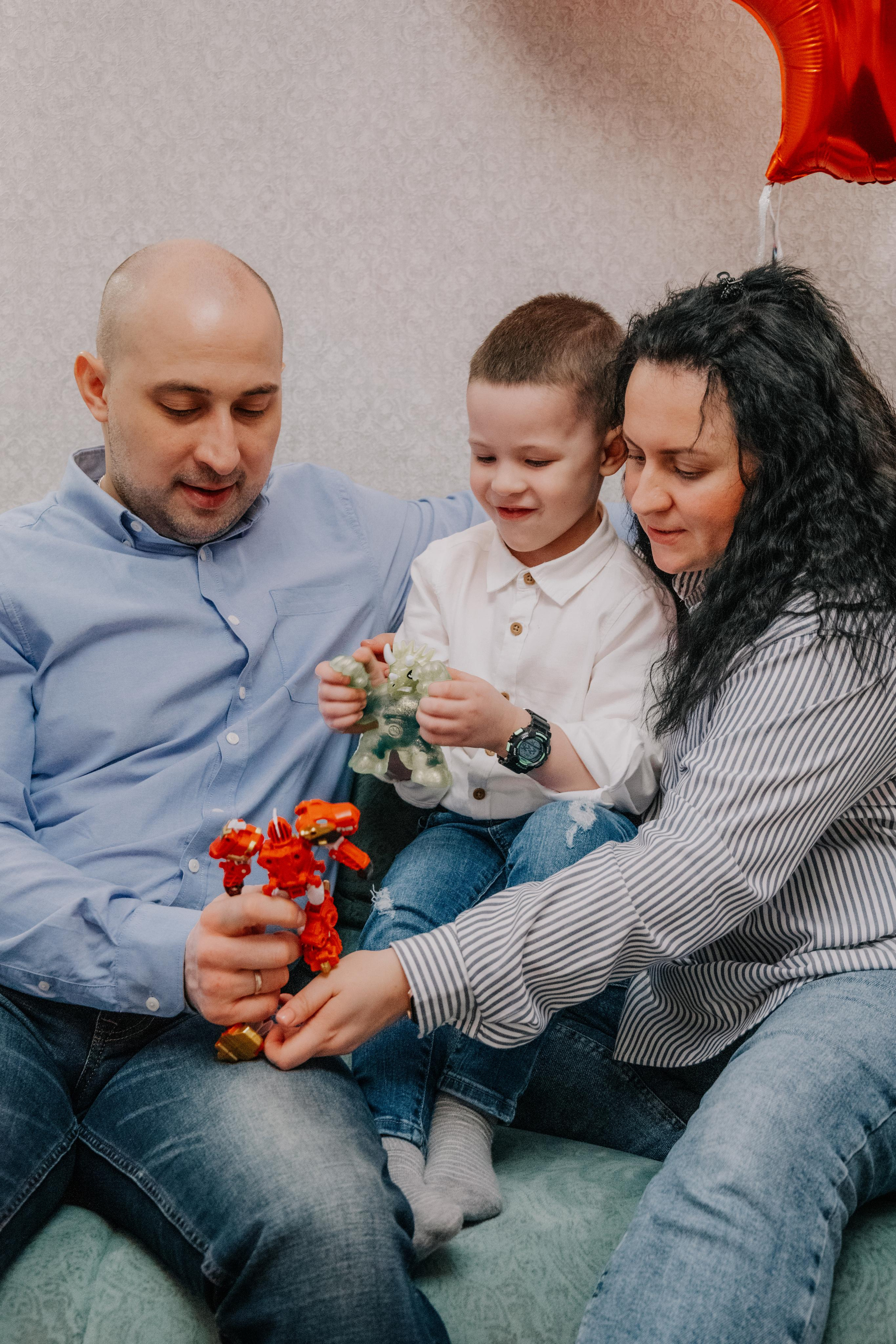 День Рождения Мирон 4 года (домашняя). Семейный и свадебный фотограф Видное Москва Екатерина Пятова