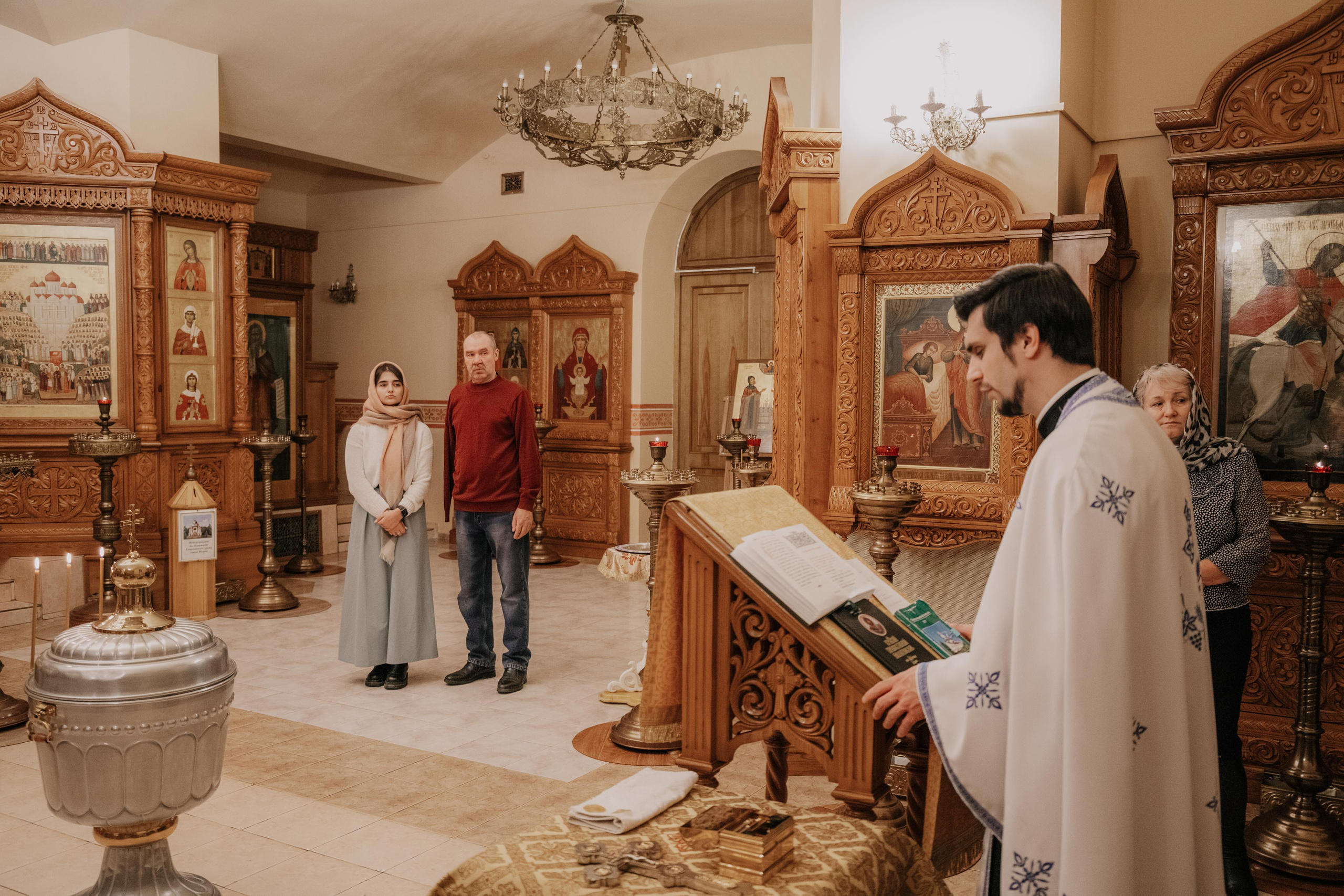 Таинство крещения София и Полина (Георгиевский храм Видное). Семейный и свадебный фотограф Видное Москва Екатерина Пятова