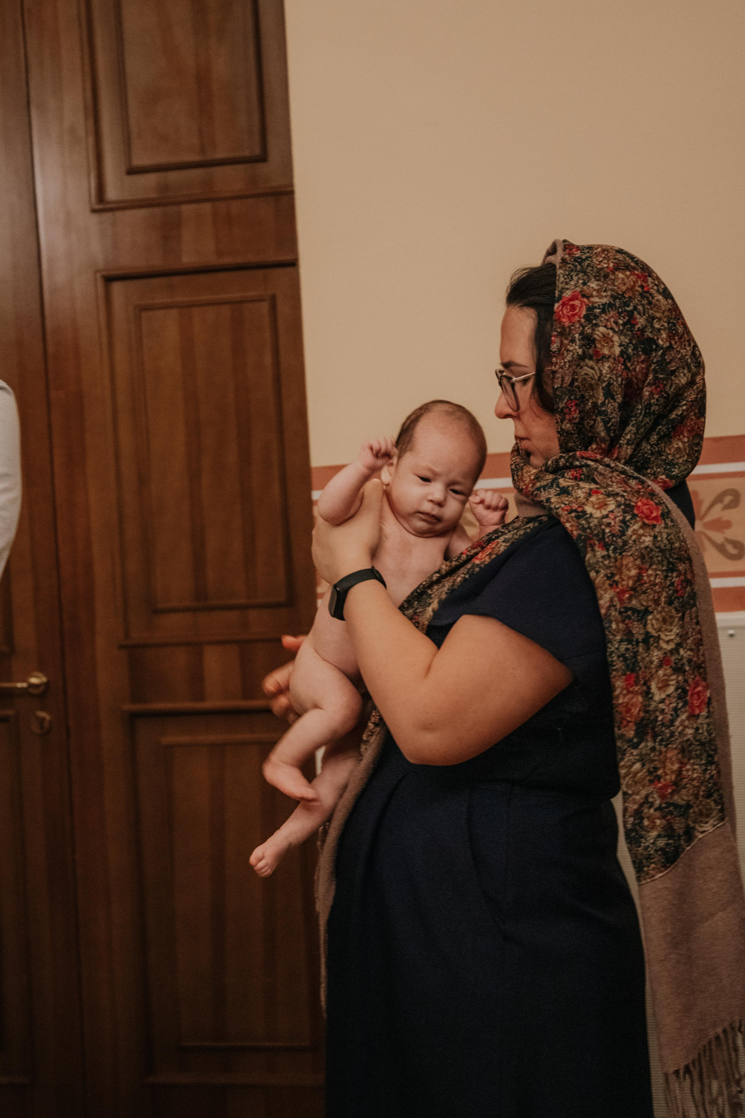 Таинство крещения София и Полина (Георгиевский храм Видное). Семейный и свадебный фотограф Видное Москва Екатерина Пятова