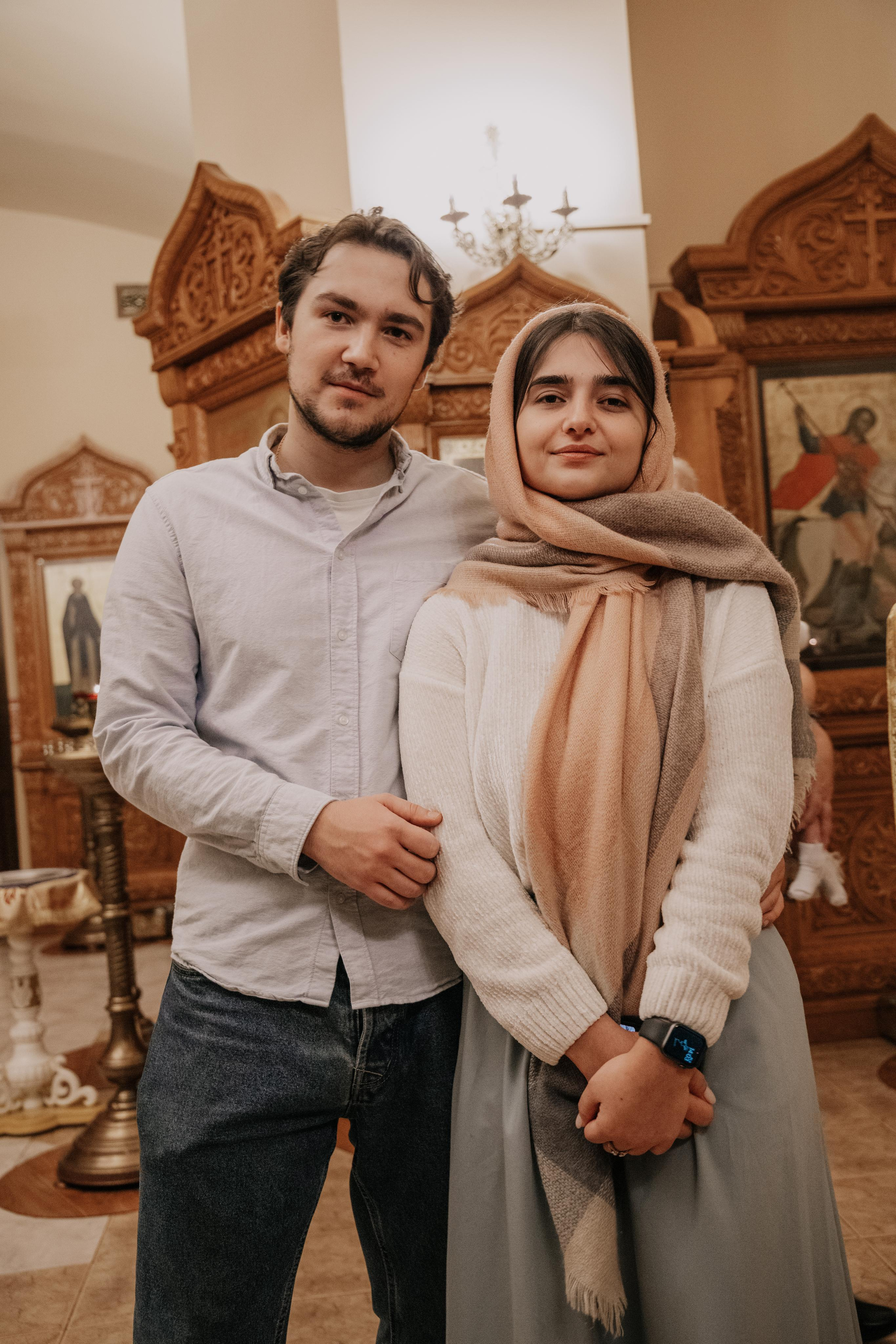 Таинство крещения София и Полина (Георгиевский храм Видное). Семейный и свадебный фотограф Видное Москва Екатерина Пятова