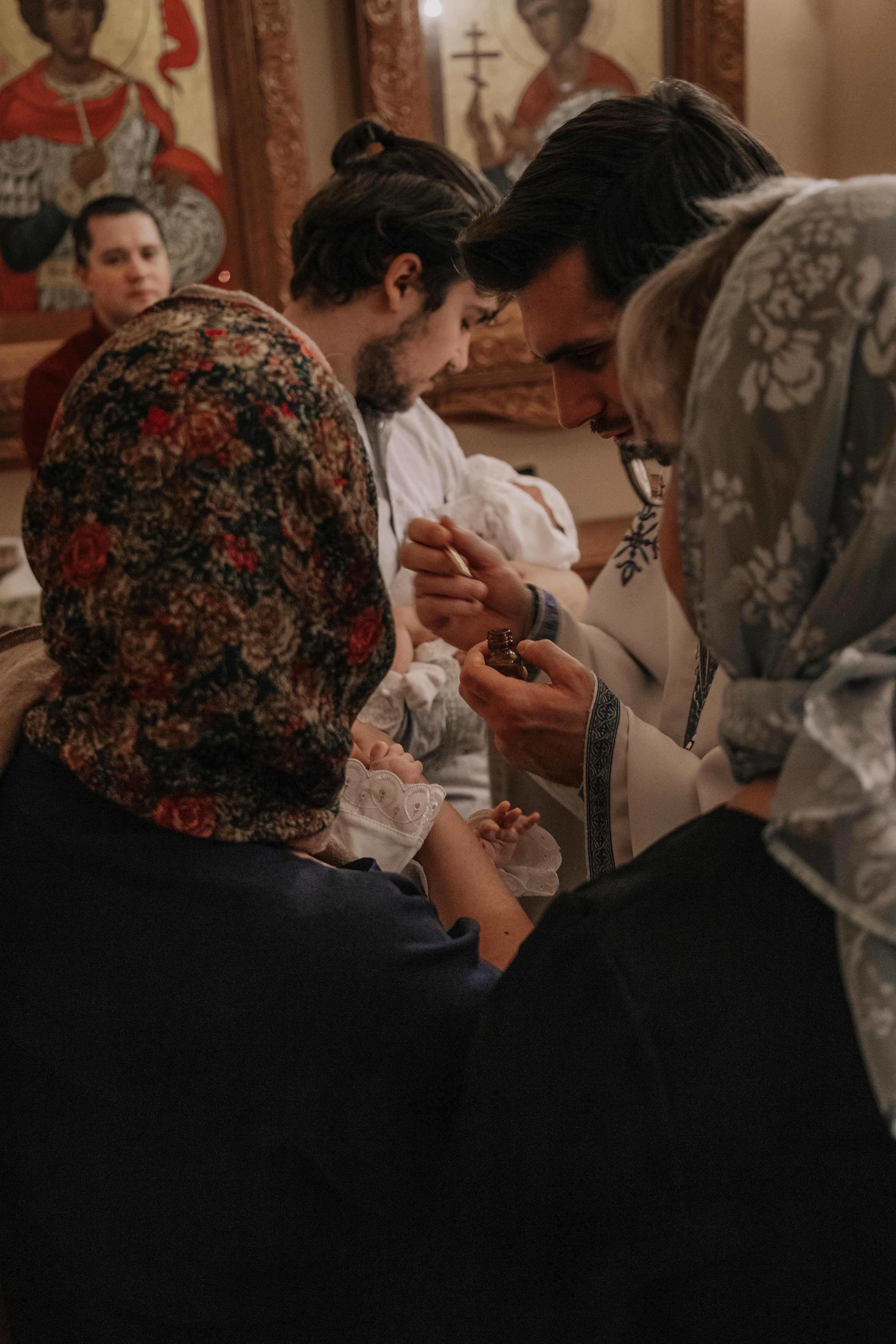 Таинство крещения София и Полина (Георгиевский храм Видное). Семейный и свадебный фотограф Видное Москва Екатерина Пятова
