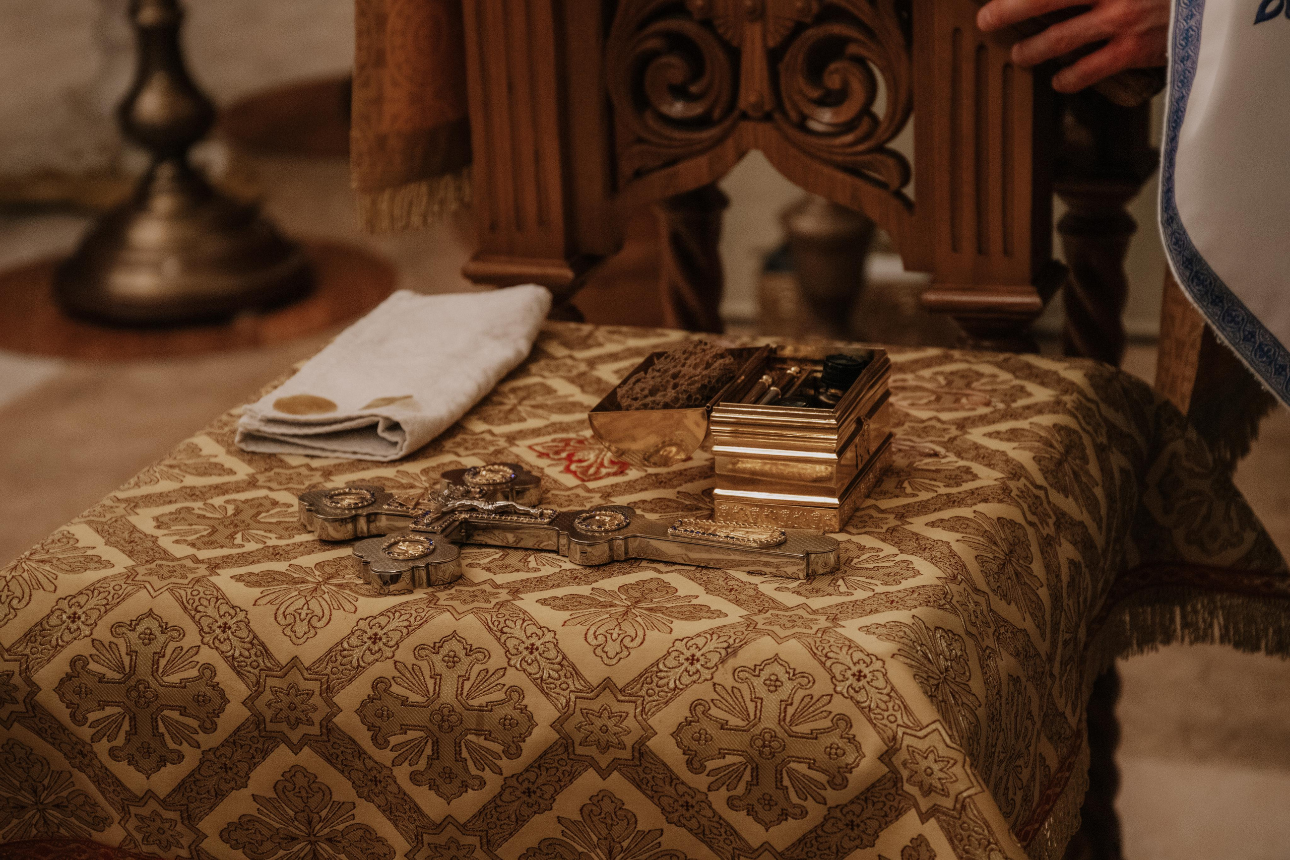 Таинство крещения София и Полина (Георгиевский храм Видное). Семейный и свадебный фотограф Видное Москва Екатерина Пятова