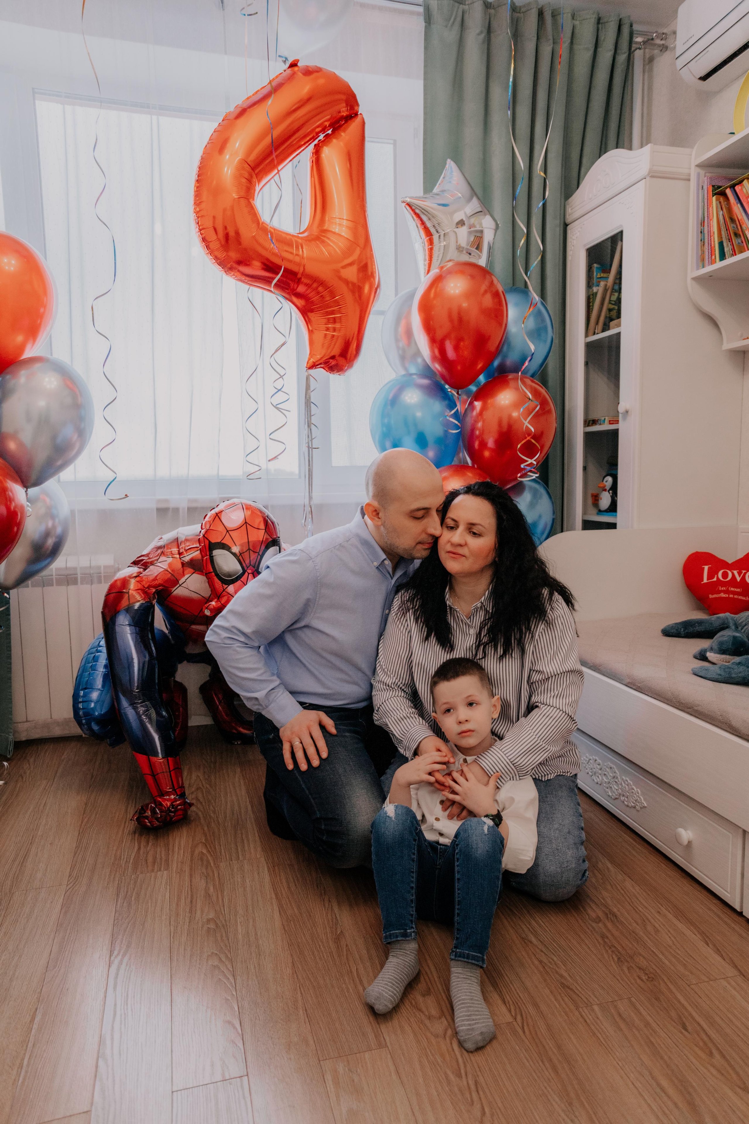 День Рождения Мирон 4 года (домашняя). Семейный и свадебный фотограф Видное Москва Екатерина Пятова