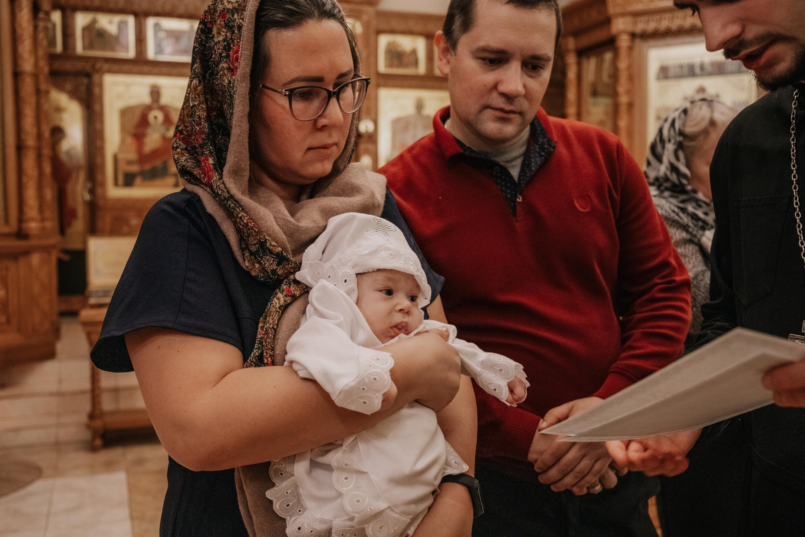 Таинство крещения София и Полина (Георгиевский храм Видное). Семейный и свадебный фотограф Видное Москва Екатерина Пятова