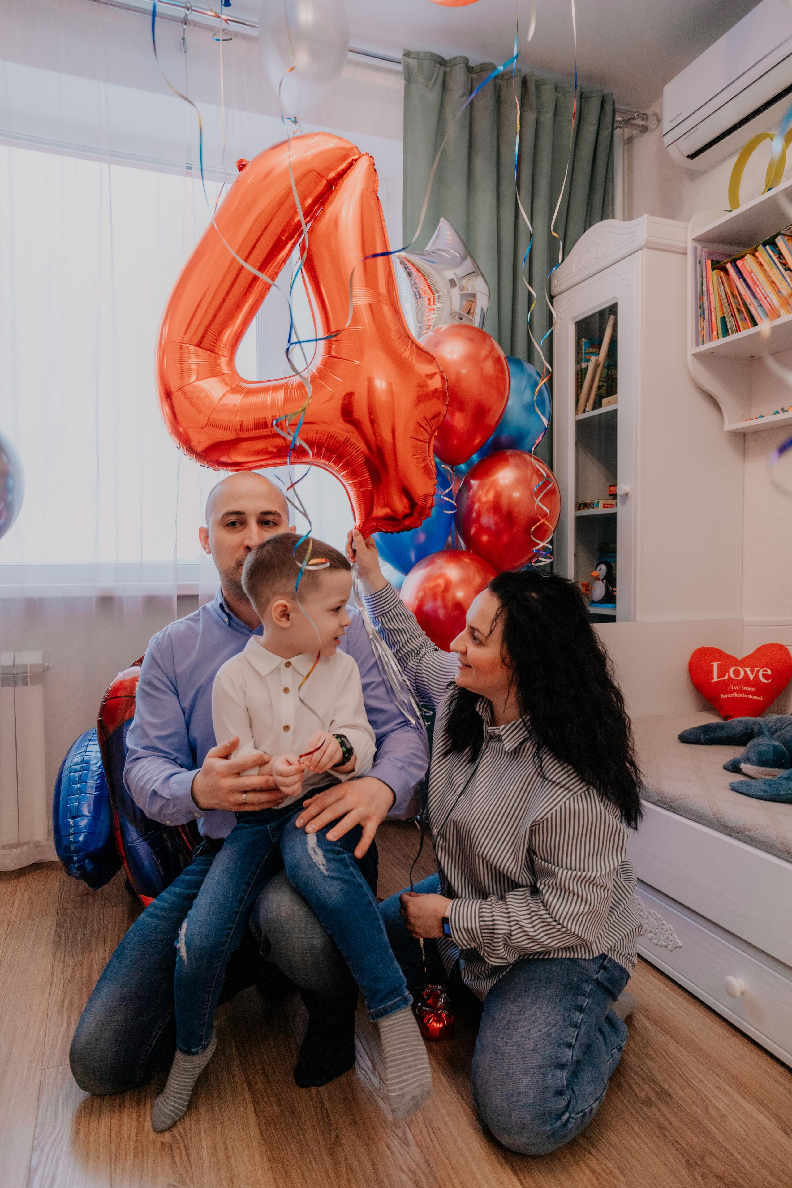 День Рождения Мирон 4 года (домашняя). Семейный и свадебный фотограф Видное Москва Екатерина Пятова