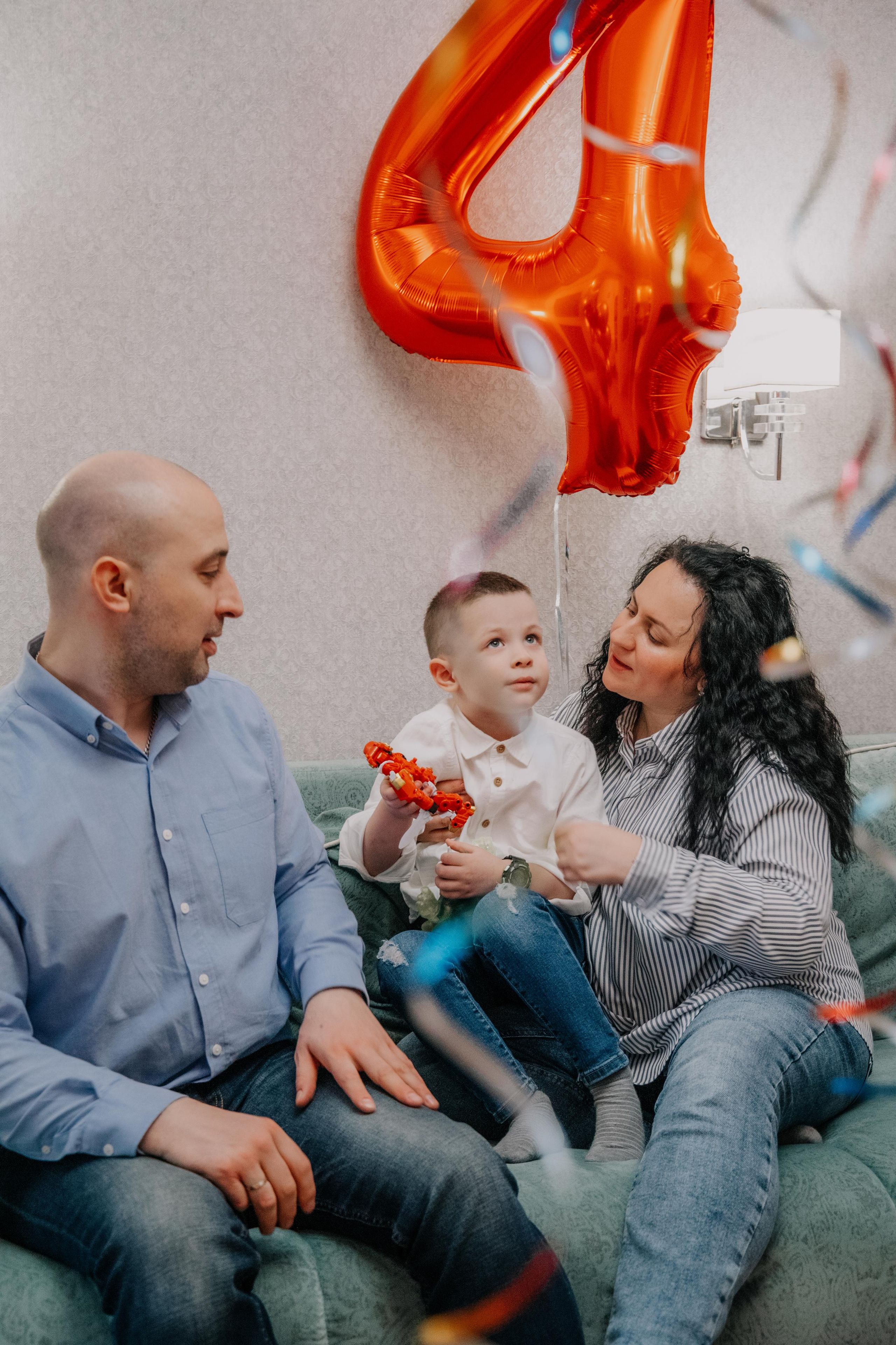 День Рождения Мирон 4 года (домашняя). Семейный и свадебный фотограф Видное Москва Екатерина Пятова