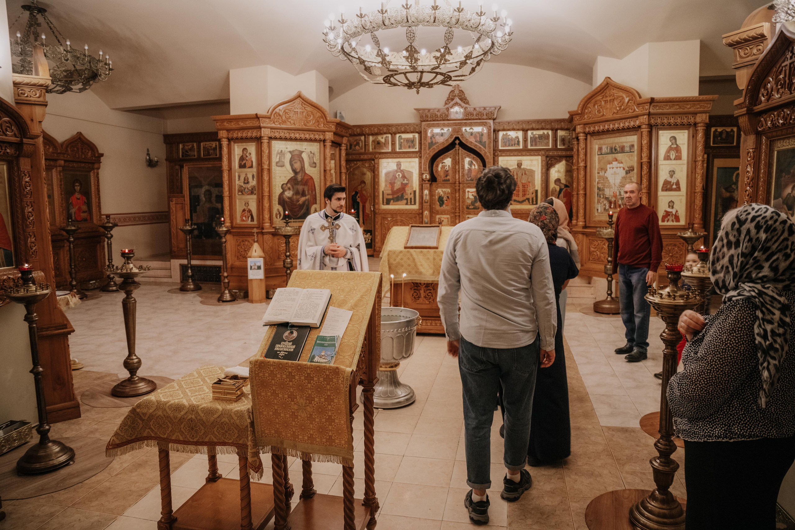 Таинство крещения София и Полина (Георгиевский храм Видное). Семейный и свадебный фотограф Видное Москва Екатерина Пятова