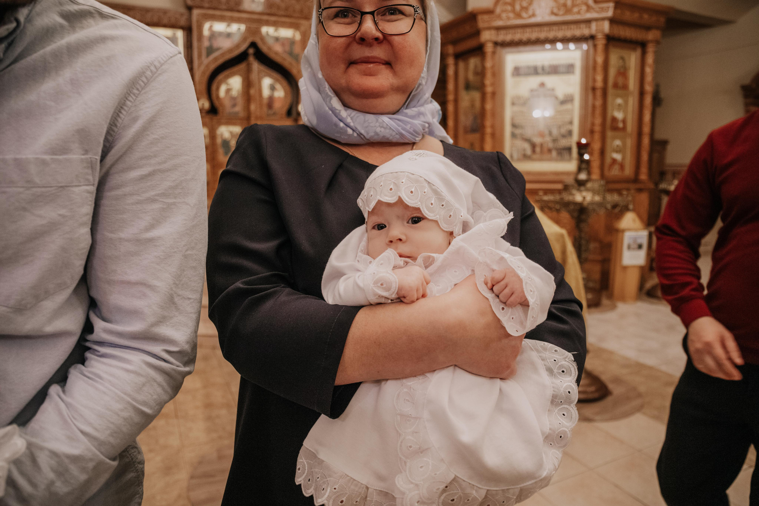 Таинство крещения София и Полина (Георгиевский храм Видное). Семейный и свадебный фотограф Видное Москва Екатерина Пятова