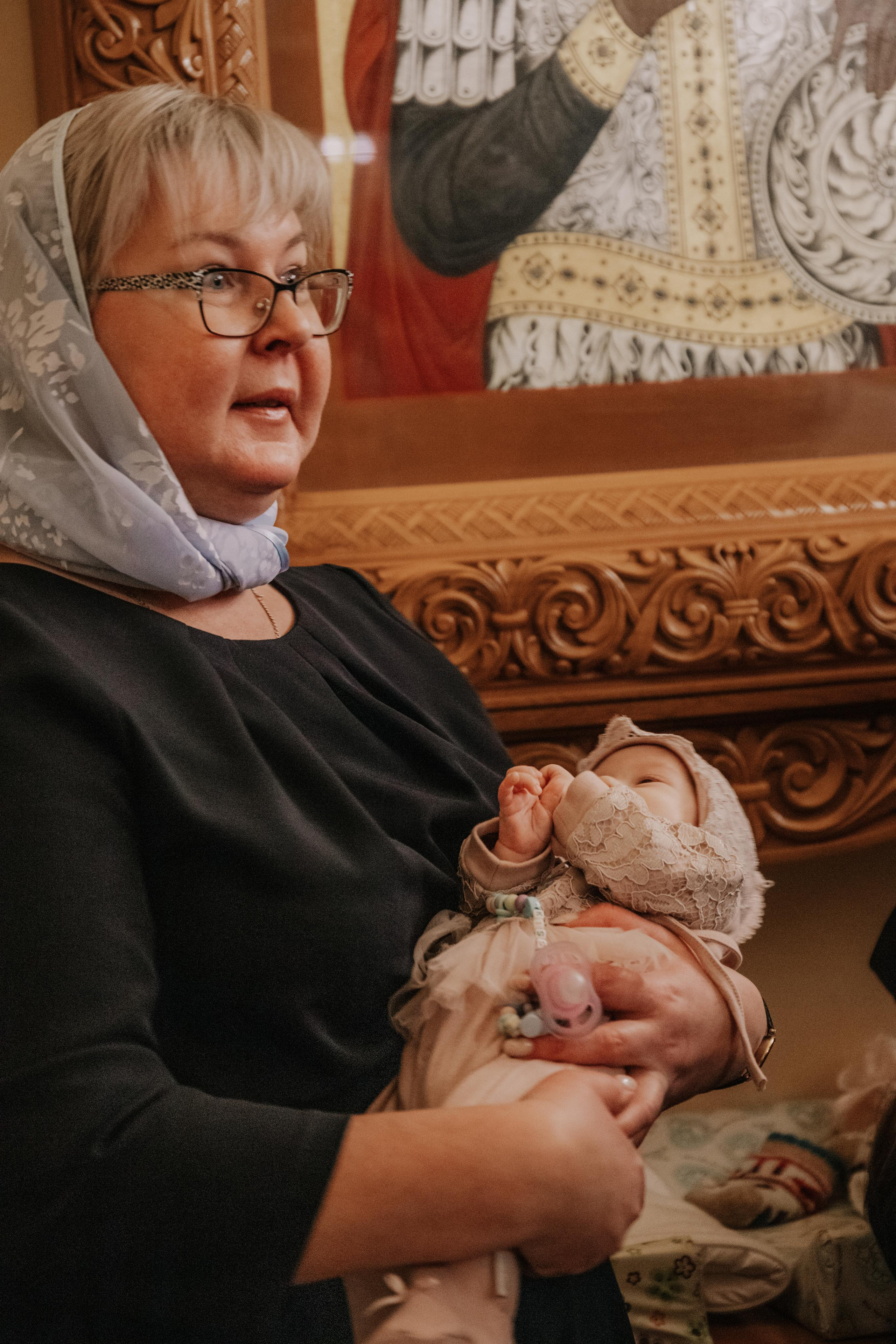 Таинство крещения София и Полина (Георгиевский храм Видное). Семейный и свадебный фотограф Видное Москва Екатерина Пятова