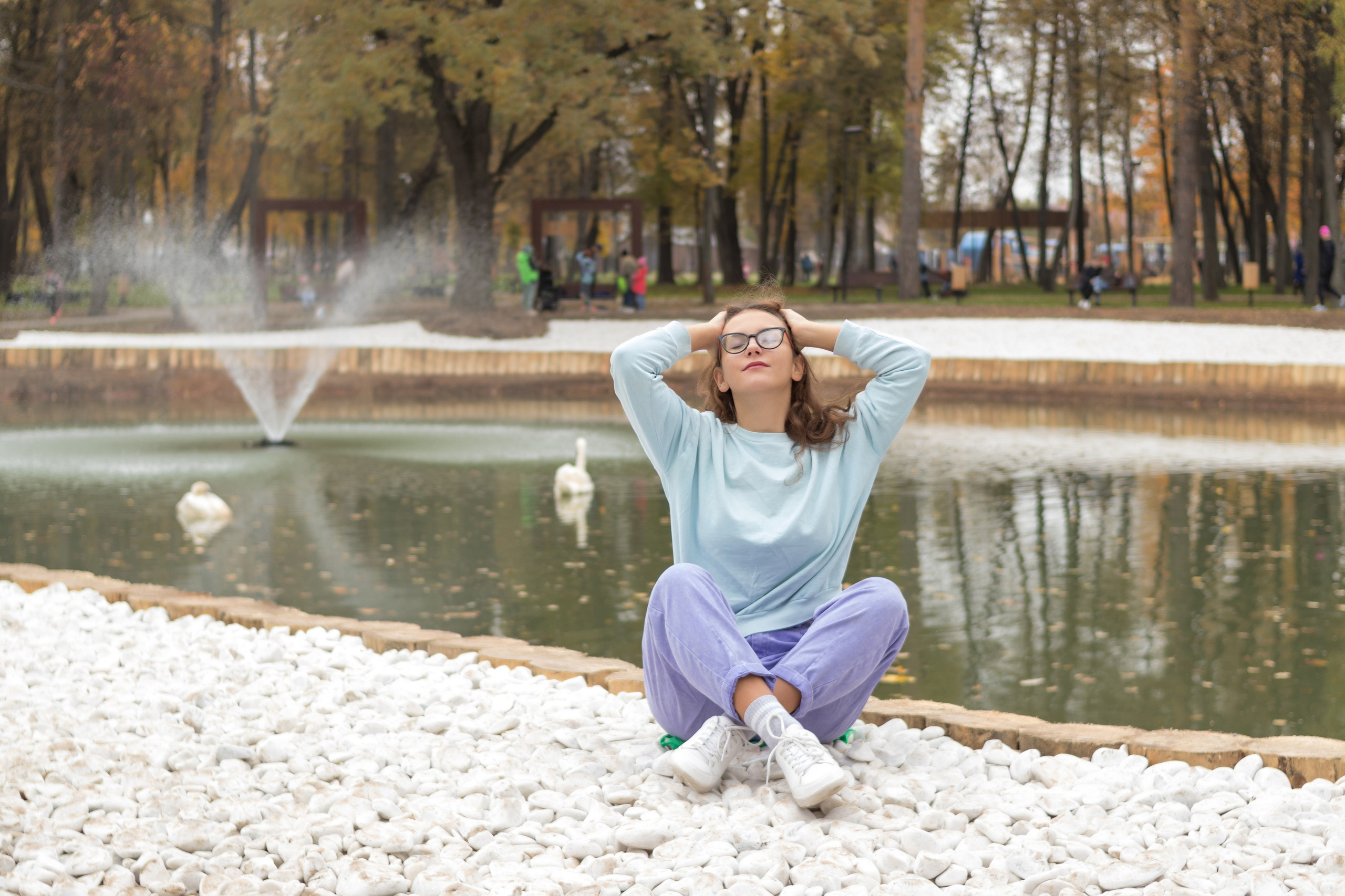 Вероника и Полина в парке им. О. Степанова октябрь 2021. Фотограф в Серпухове Наталья Руденко