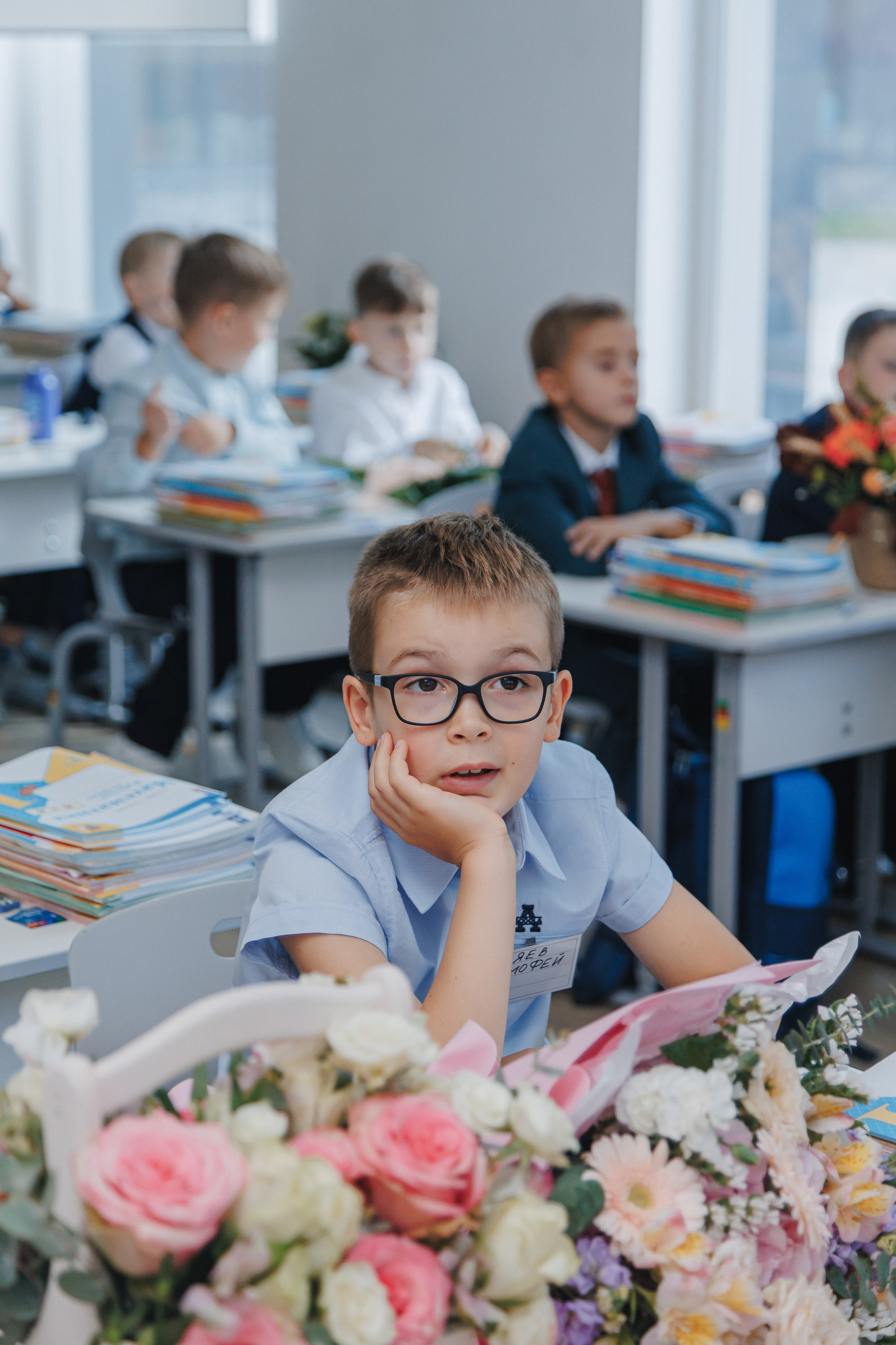 Первый раз в первый класс. Семейный фотограф Николаева Ольга