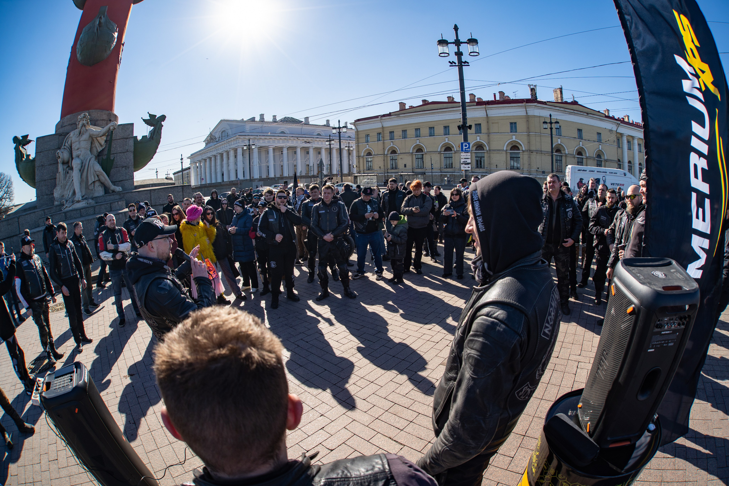 Весенний прохват мотоклуба Normans Riders MC. Концертный и репортажный фотограф в Санкт-Петербурге Слава Пахомов