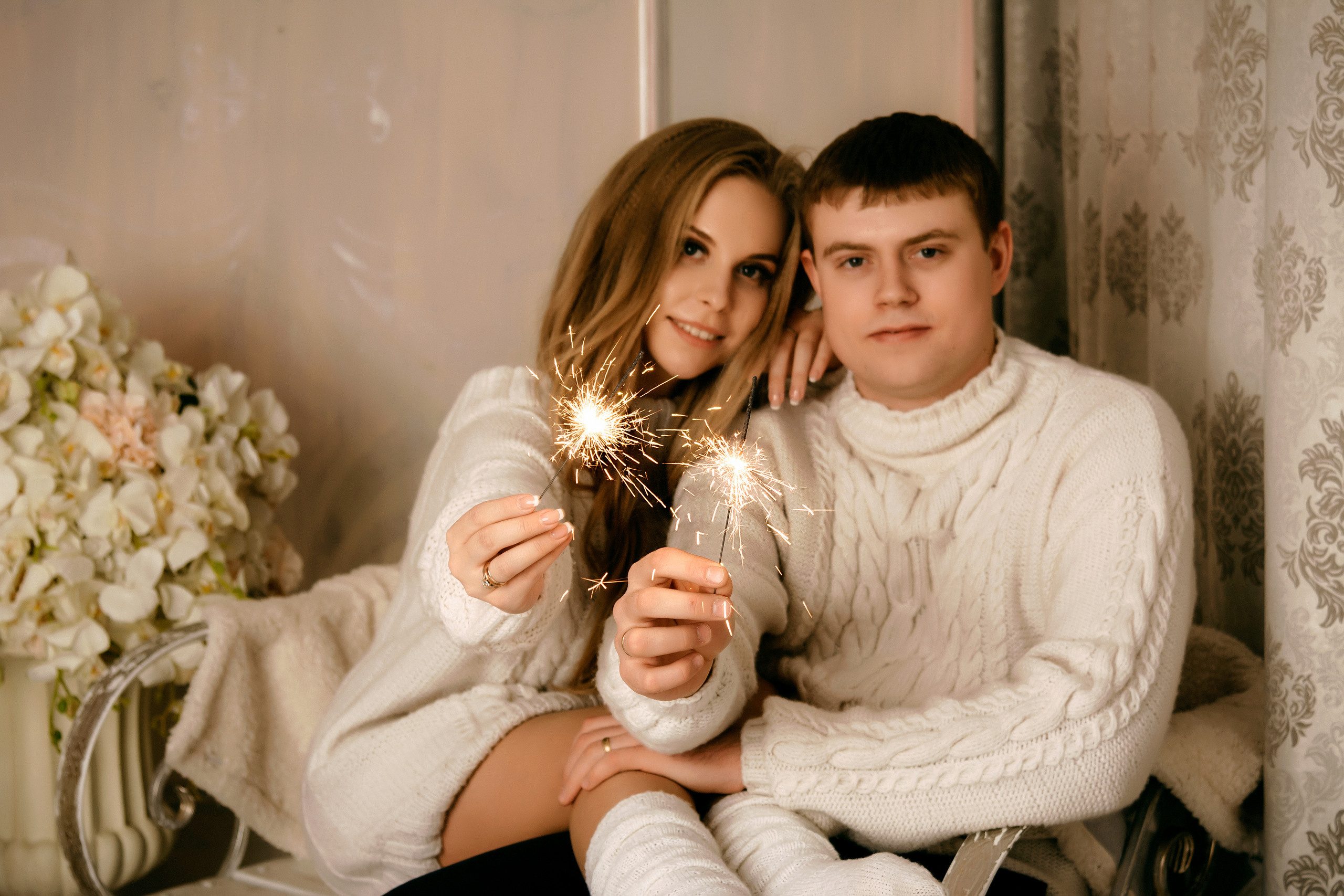 Семейная новогодняя фотосессия Алены, Дмитрия и Егора. Свадебный и семейный фотограф в г. Краснодар Екатерина Зверева