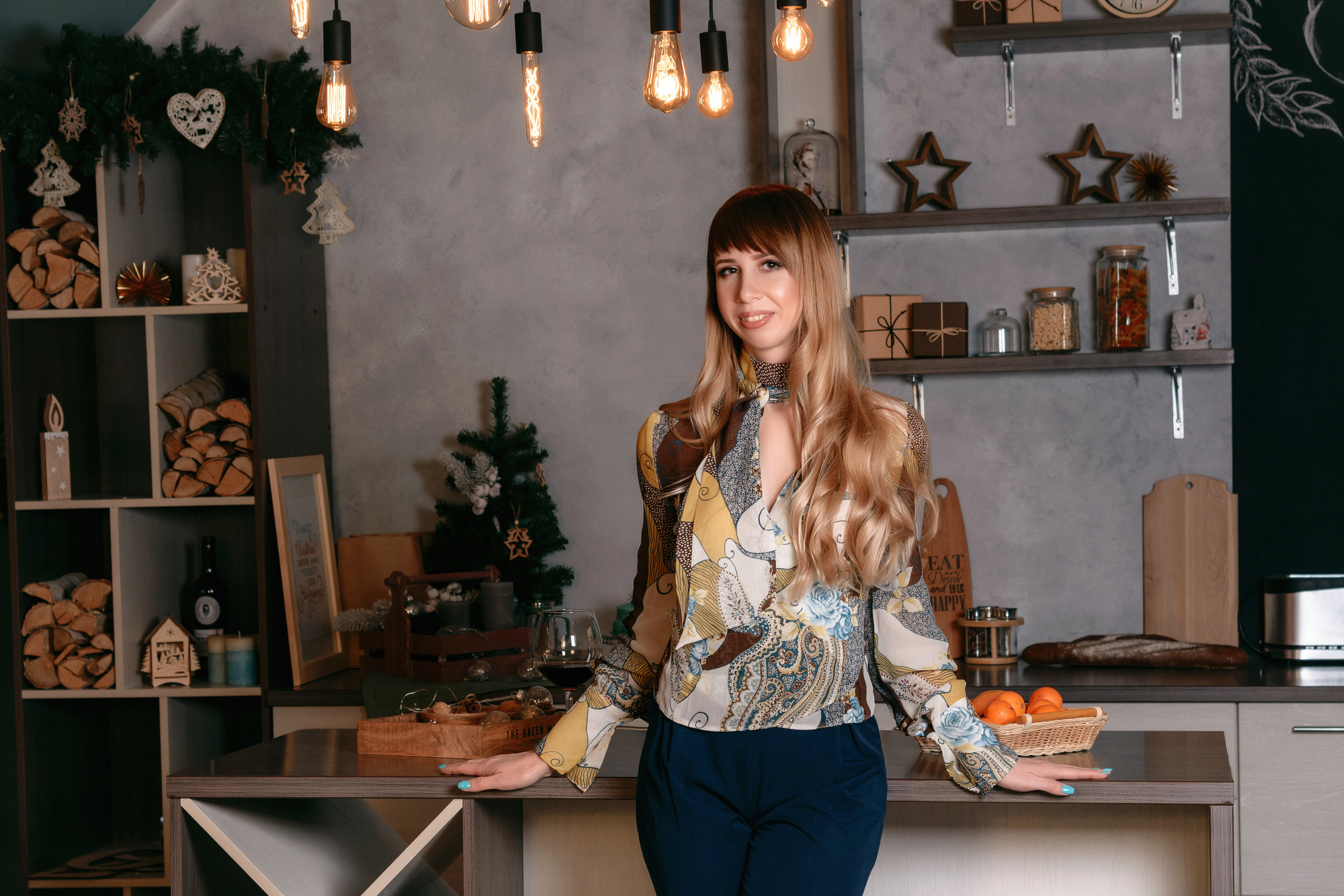 Новогодняя фотосессия сестренок Марии и Жени. Свадебный и семейный фотограф в г. Краснодар Екатерина Зверева