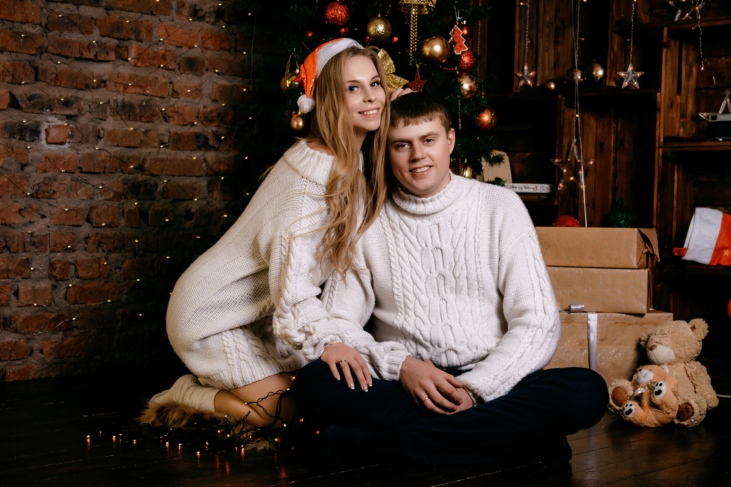 Семейная новогодняя фотосессия Алены, Дмитрия и Егора. Свадебный и семейный фотограф в г. Краснодар Екатерина Зверева