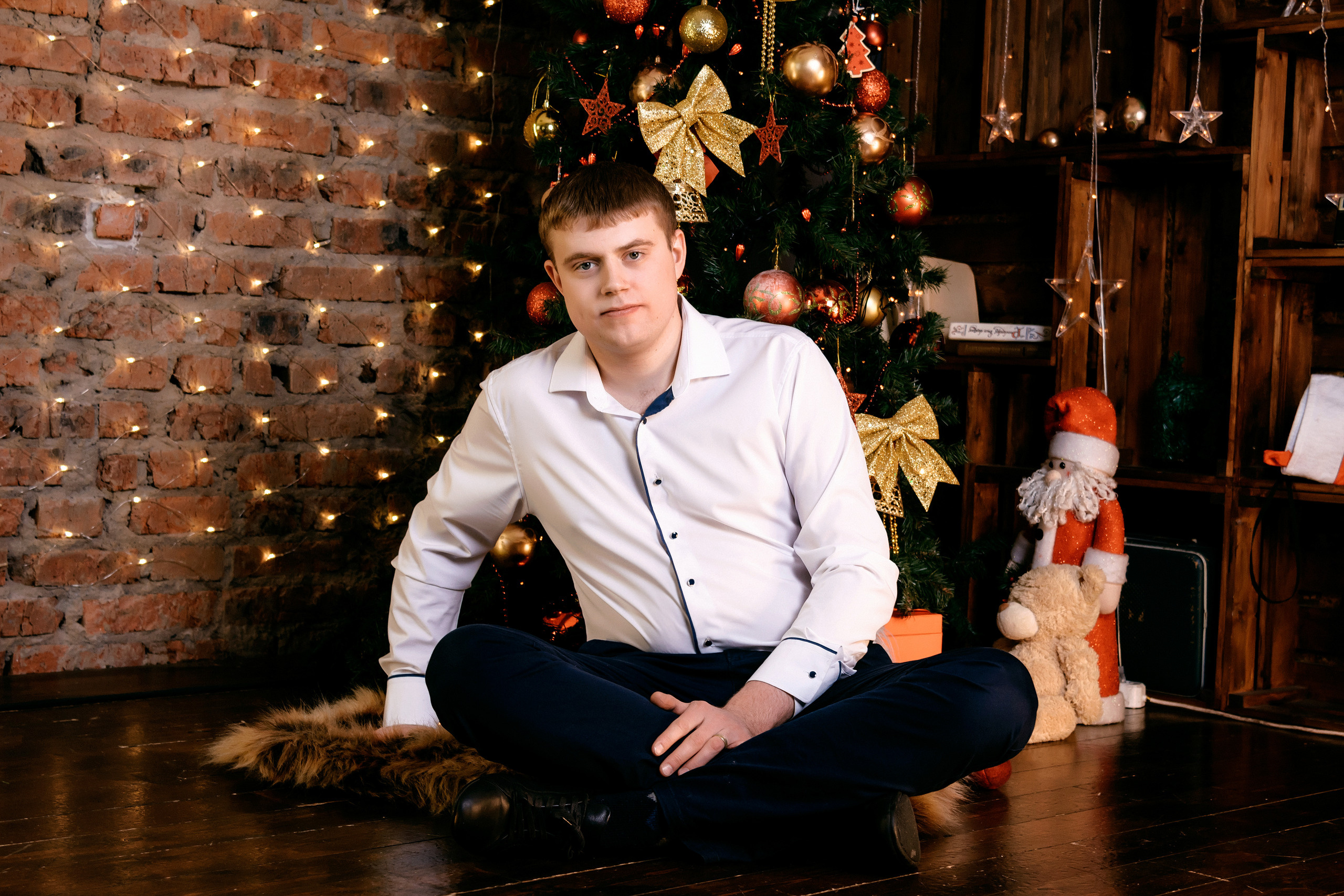 Семейная новогодняя фотосессия Алены, Дмитрия и Егора. Свадебный и семейный фотограф в г. Краснодар Екатерина Зверева