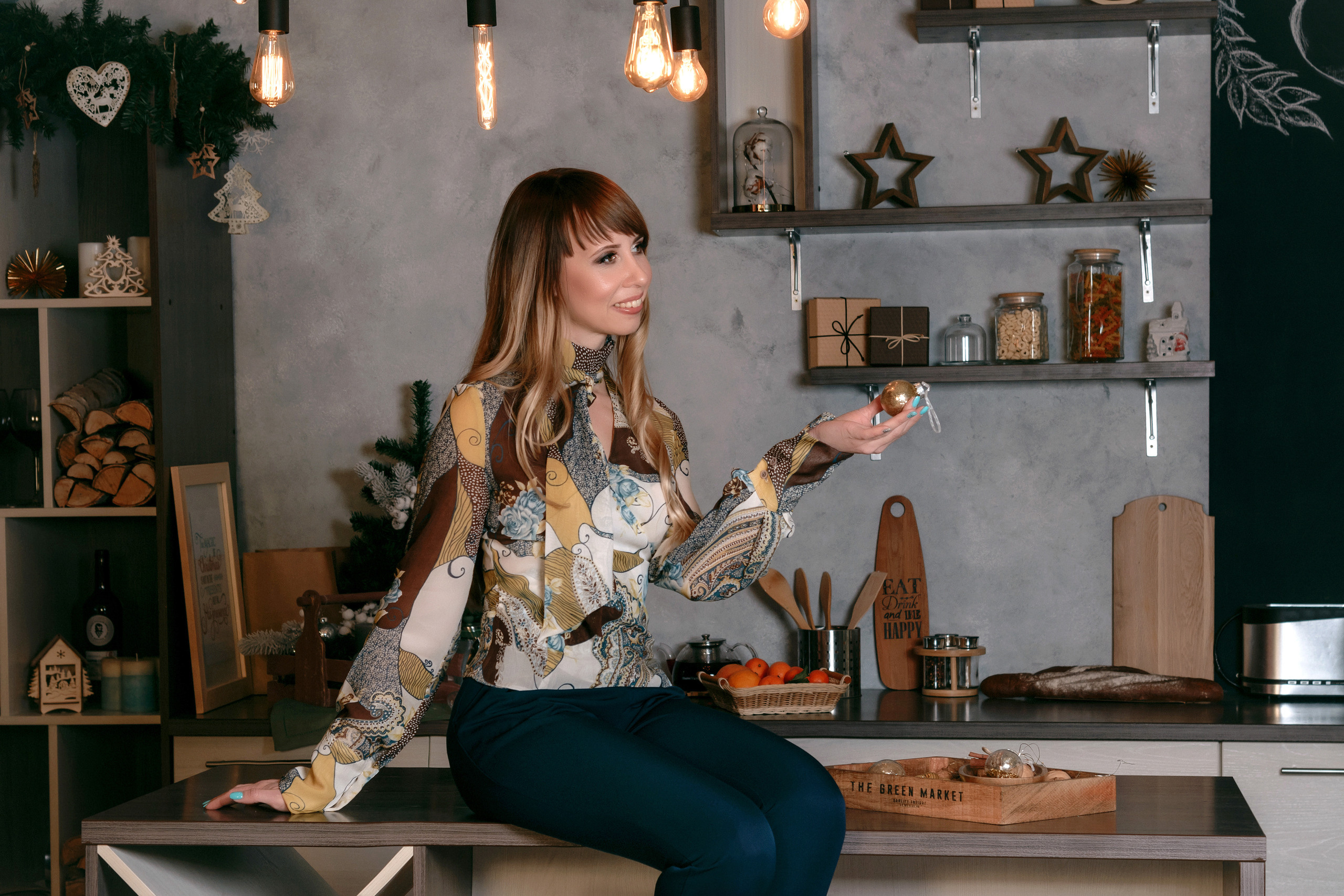 Новогодняя фотосессия сестренок Марии и Жени. Свадебный и семейный фотограф в г. Краснодар Екатерина Зверева