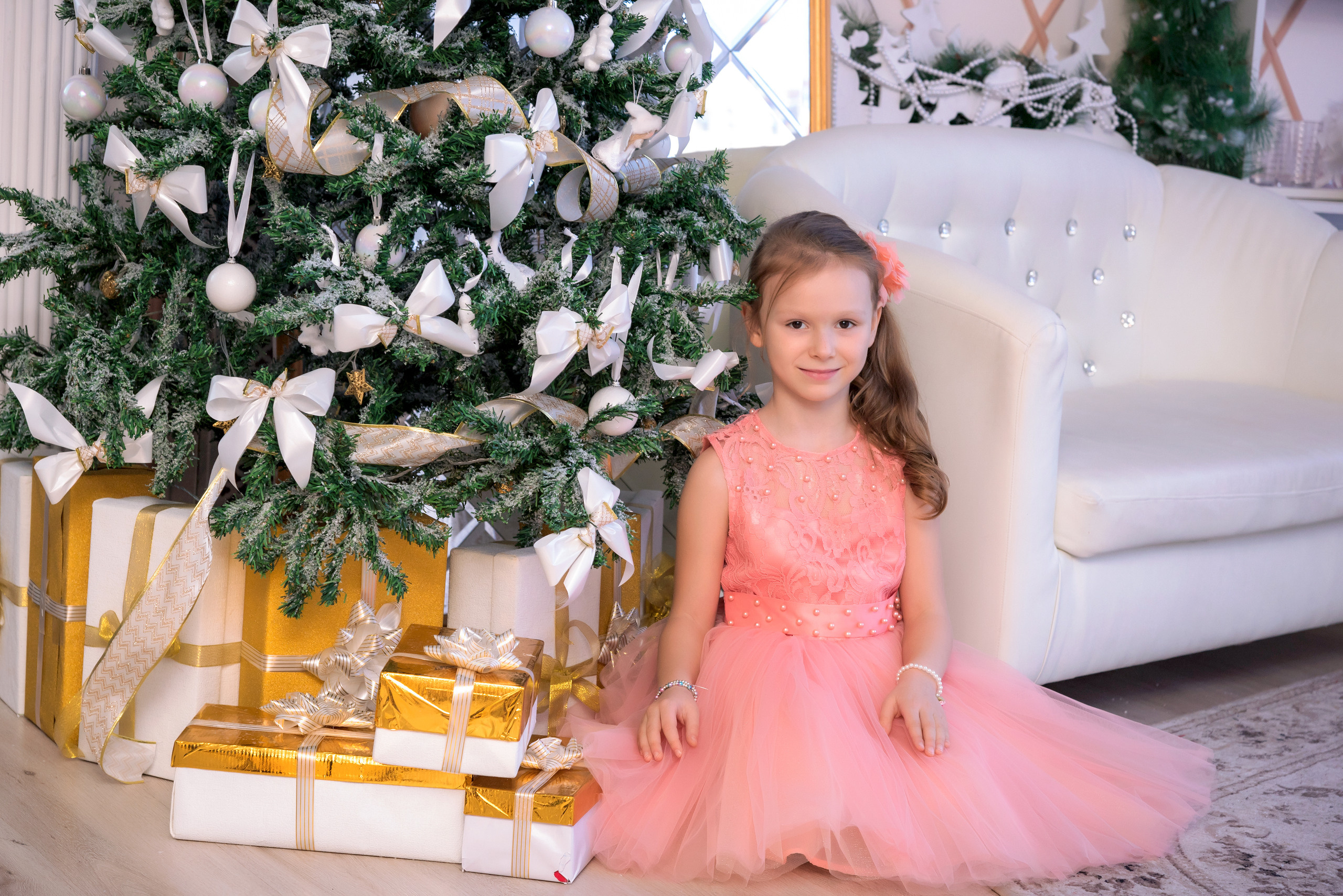 Семейная новогодняя фотосессия для мамы и дочки. Свадебный и семейный фотограф в г. Краснодар Екатерина Зверева