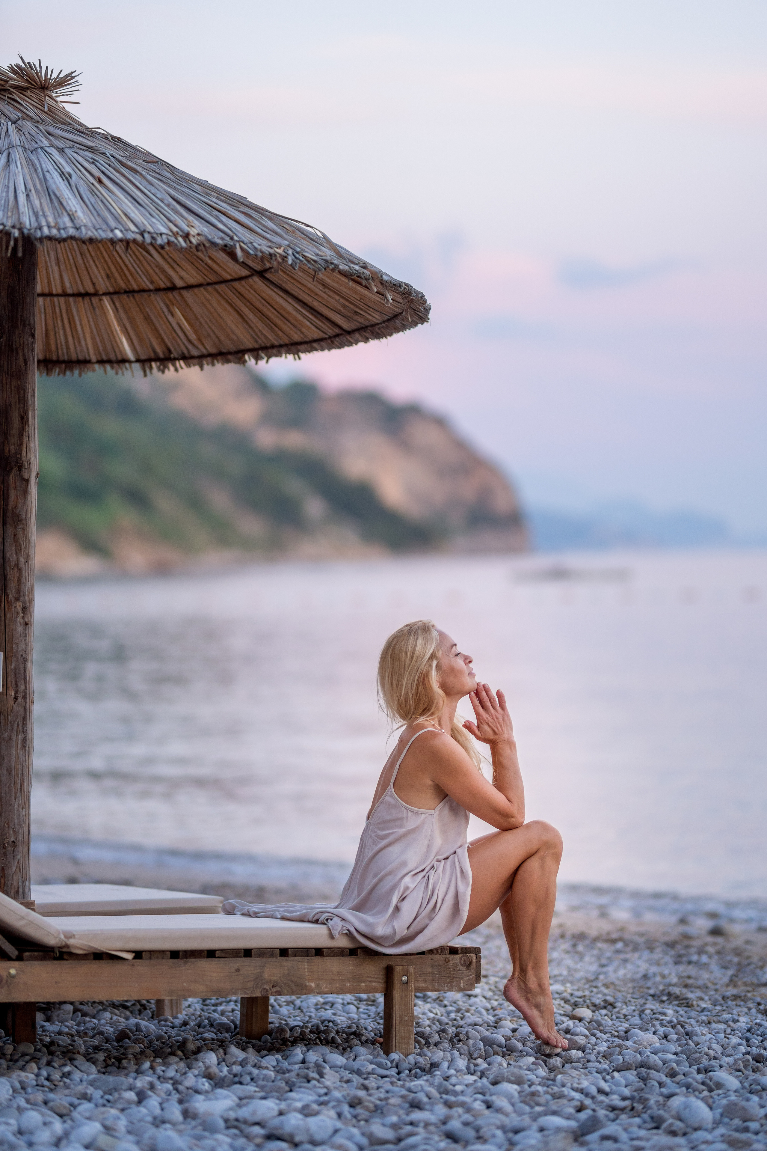 Photo session of a mother and son on the beach in Budva, Montenegro. Kate Khaldeeva photographer in Saratov