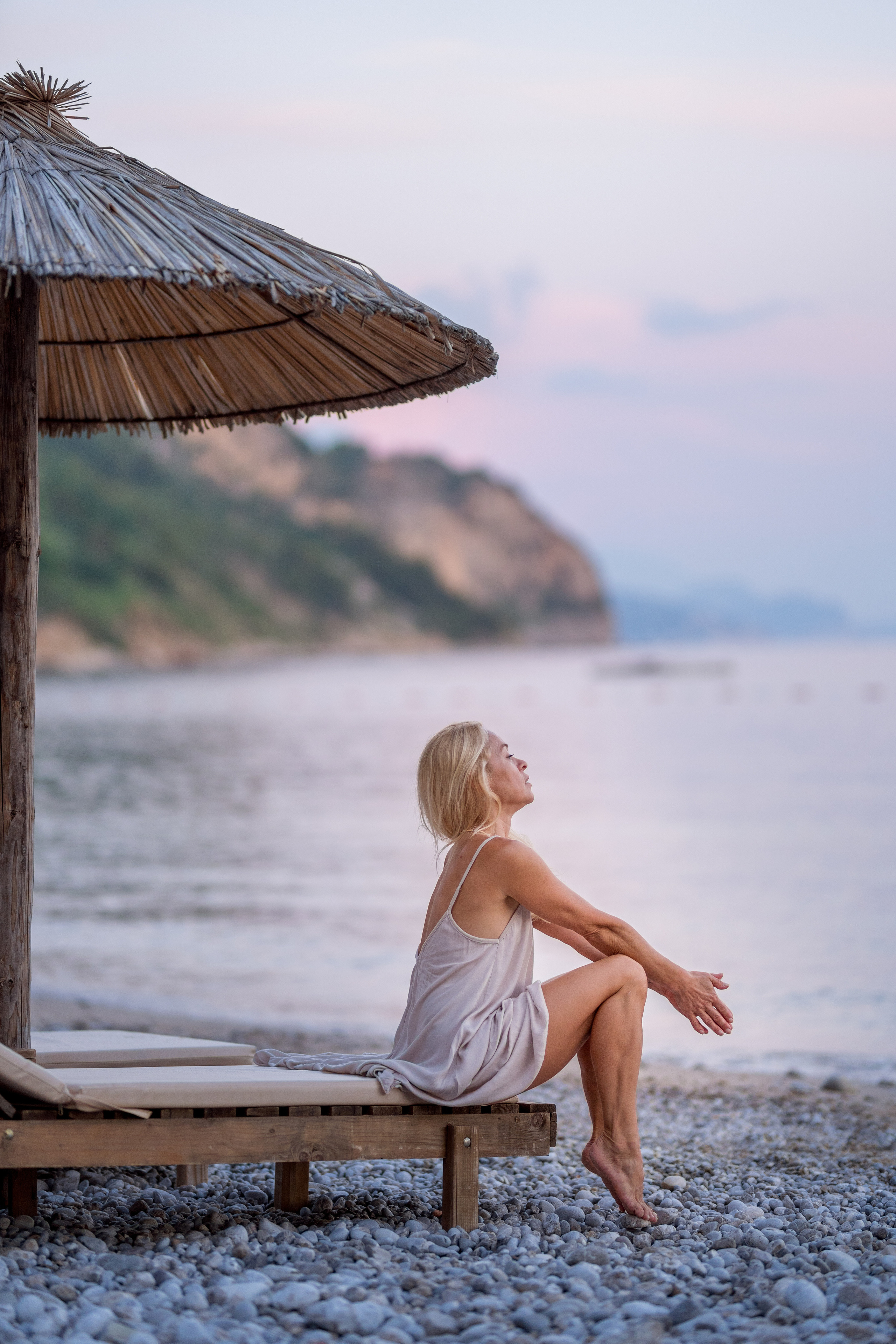 Photo session of a mother and son on the beach in Budva, Montenegro. Kate Khaldeeva photographer in Saratov