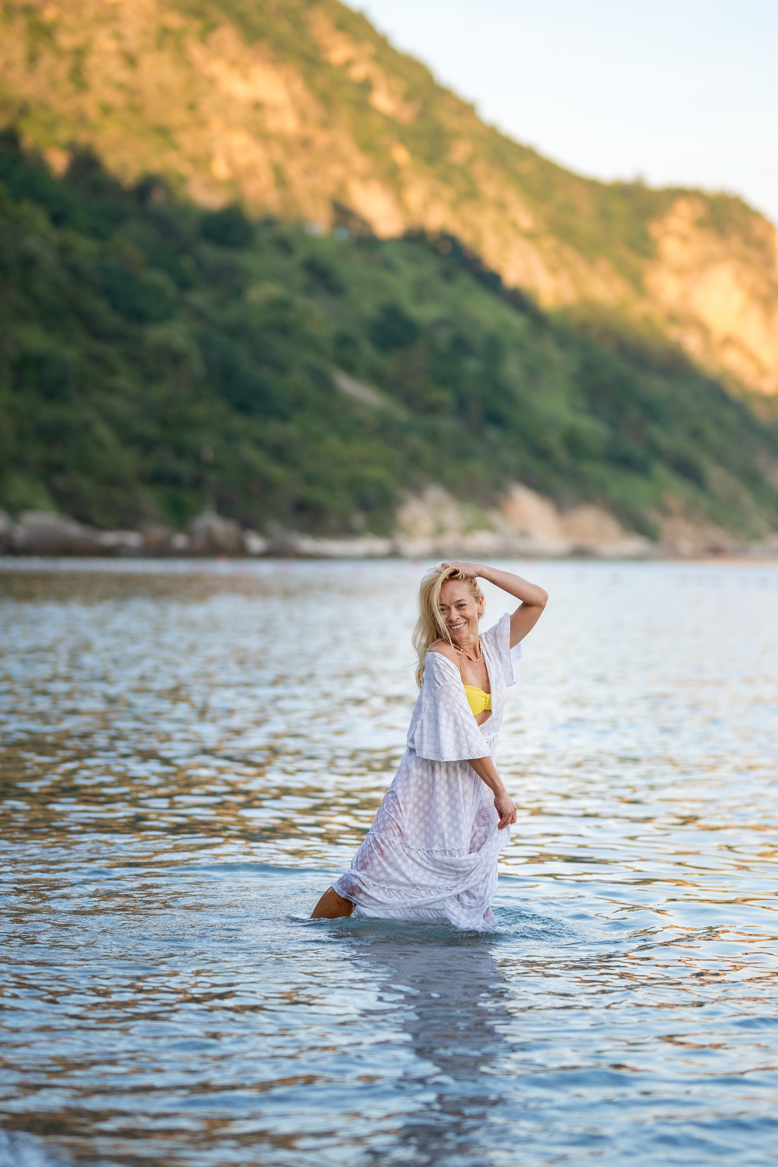 Photo session of a mother and son on the beach in Budva, Montenegro. Kate Khaldeeva photographer in Saratov