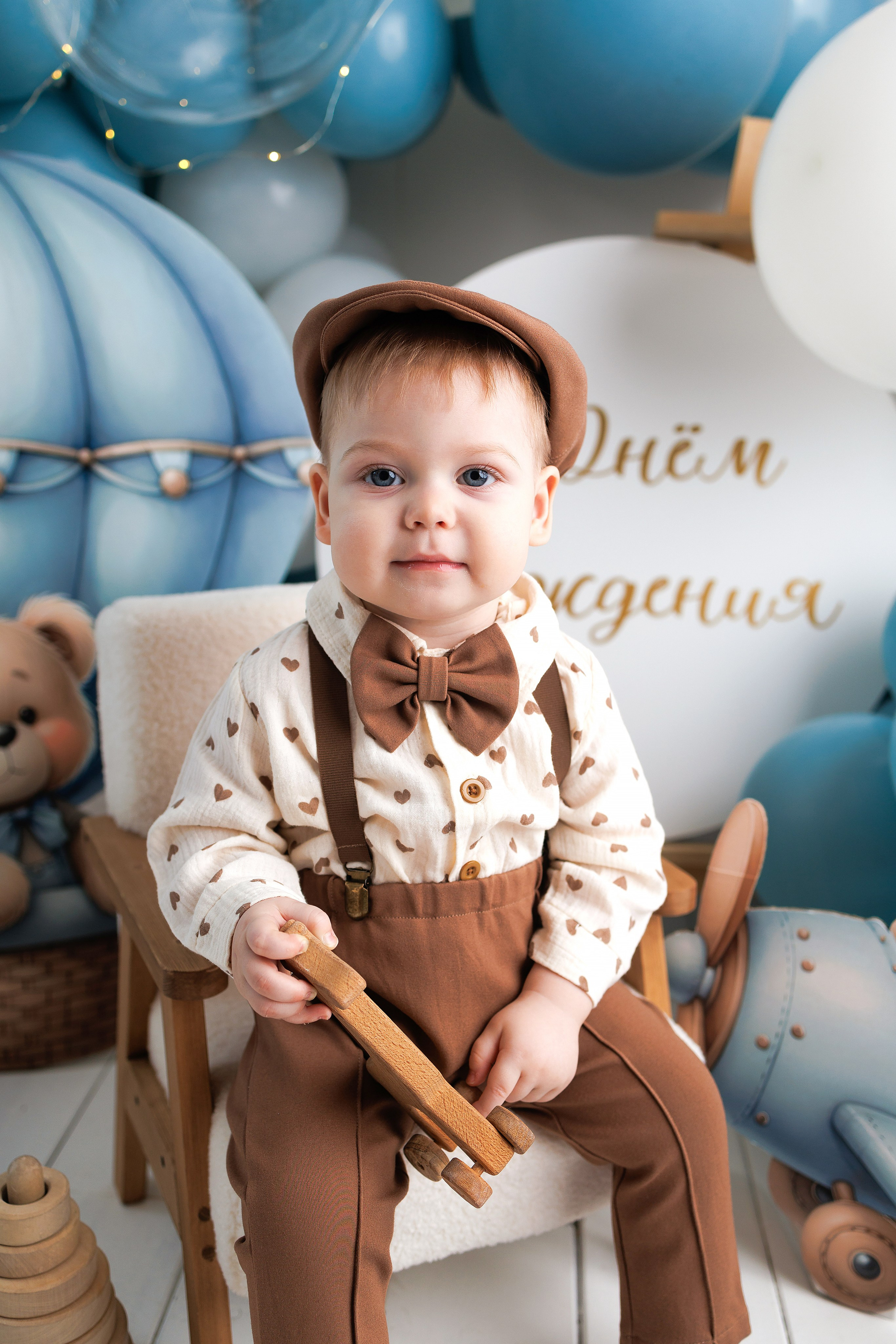 Илюше 1 годик. Фотограф новорожденный малышей Новосибирск