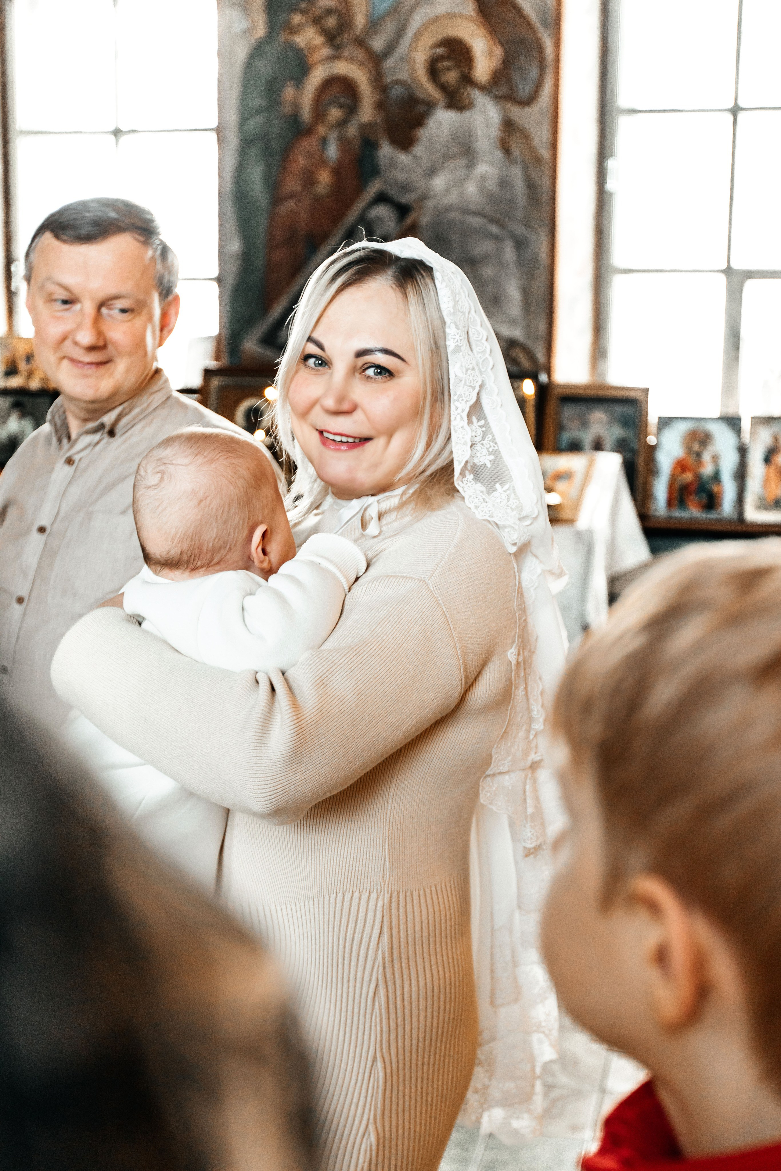 Крещение. Колесникова Татьяна. Фотограф новорожденных Щёлково, Москва, Королев