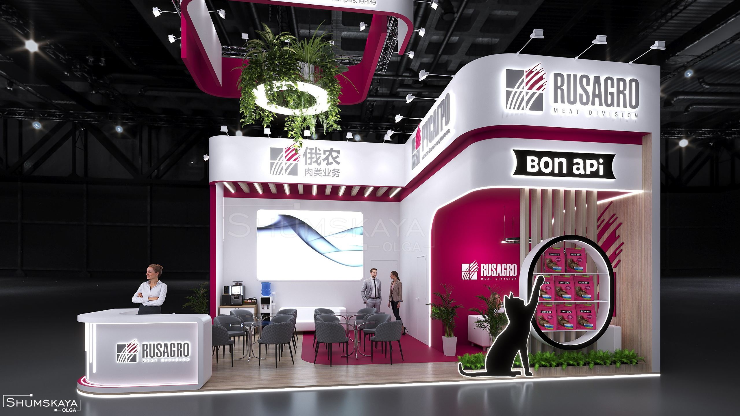 ДИЗАЙН ВЫСТАВОЧНОГО СТЕНДА. Тамбовский бекон. РУСАГРО. Выставочные стенды. Студия интерьера