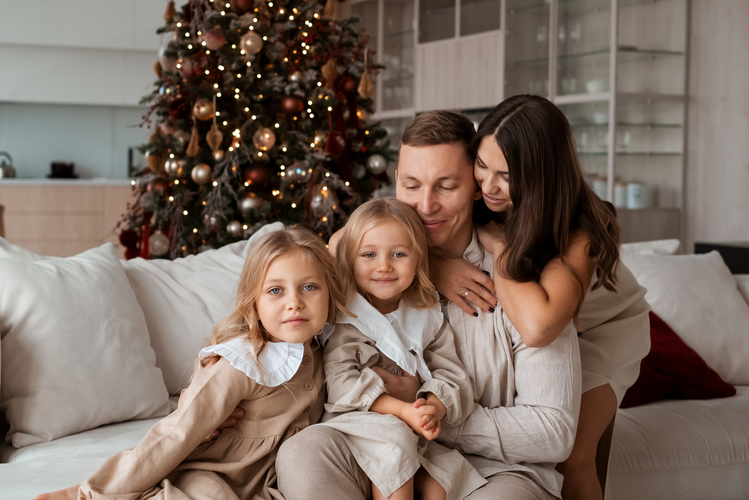 Семейная новогодняя фотосессия. Семейный и детский фотограф в Мелитополе /Наталья Зацеркляная