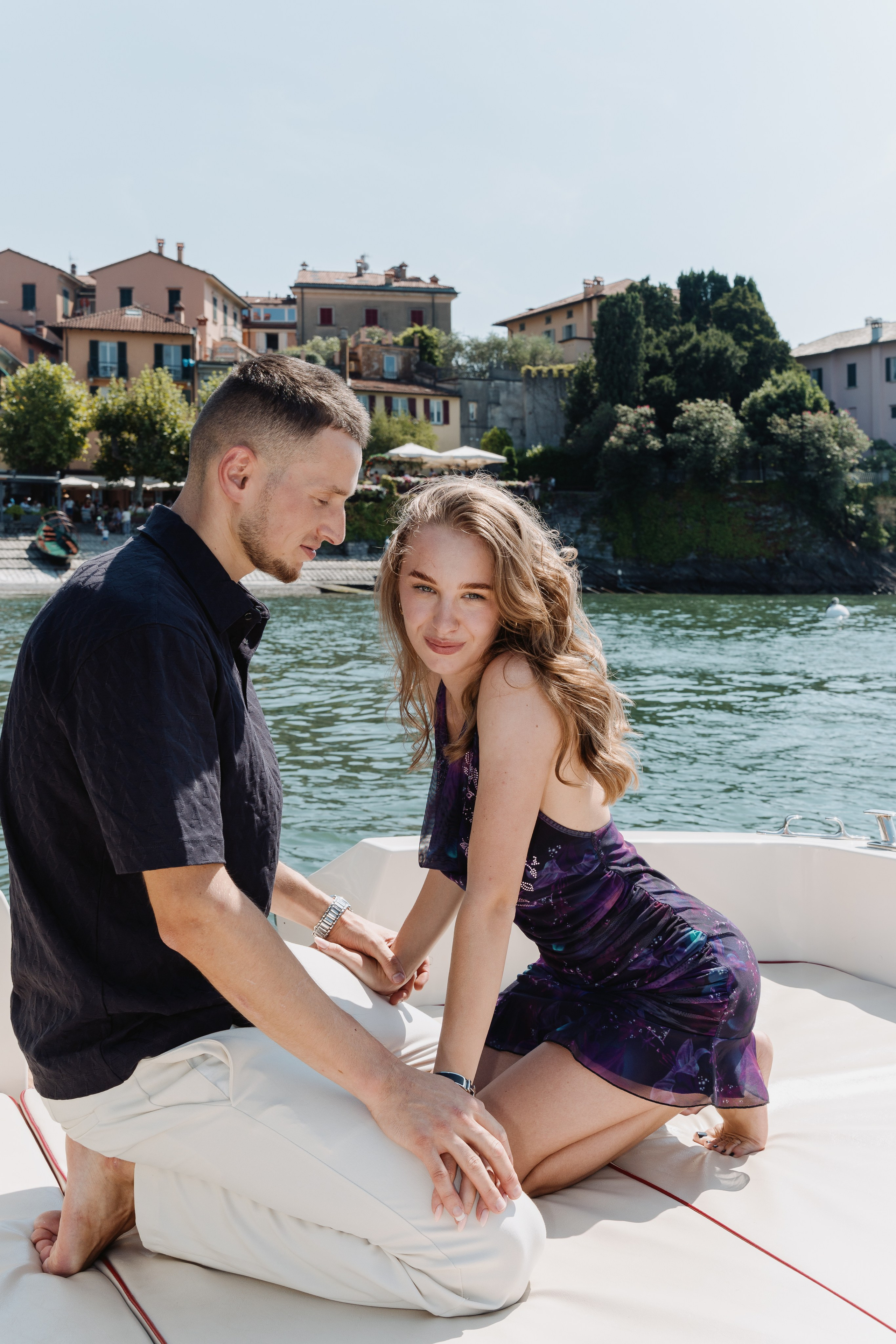 Karina & Fiance. Maria Anistratova | Destination Photographer, Videographer & Drone Pilot — Lake Como