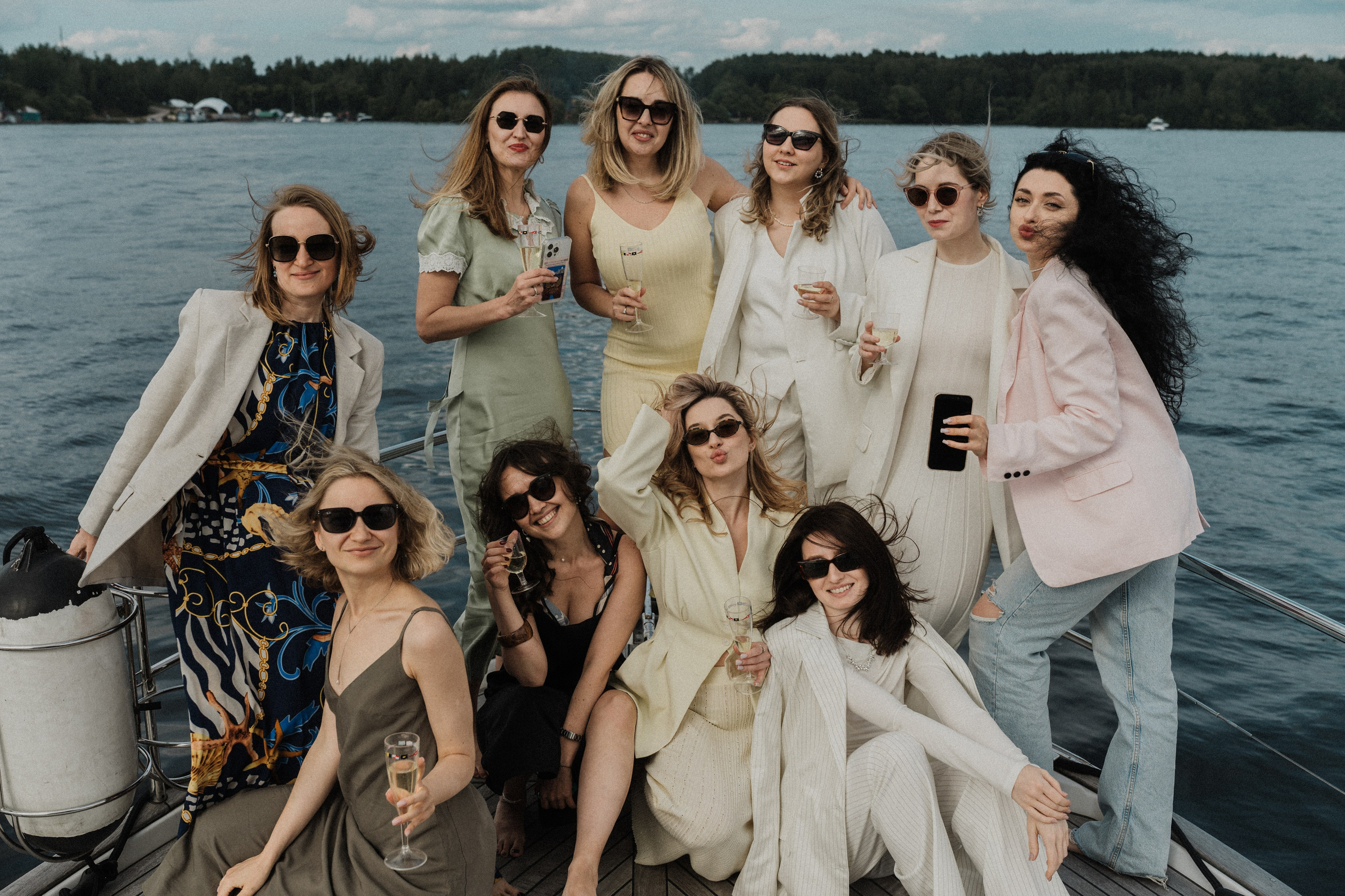 Девичник на яхте. Фотограф в Москве Ангелина Ким