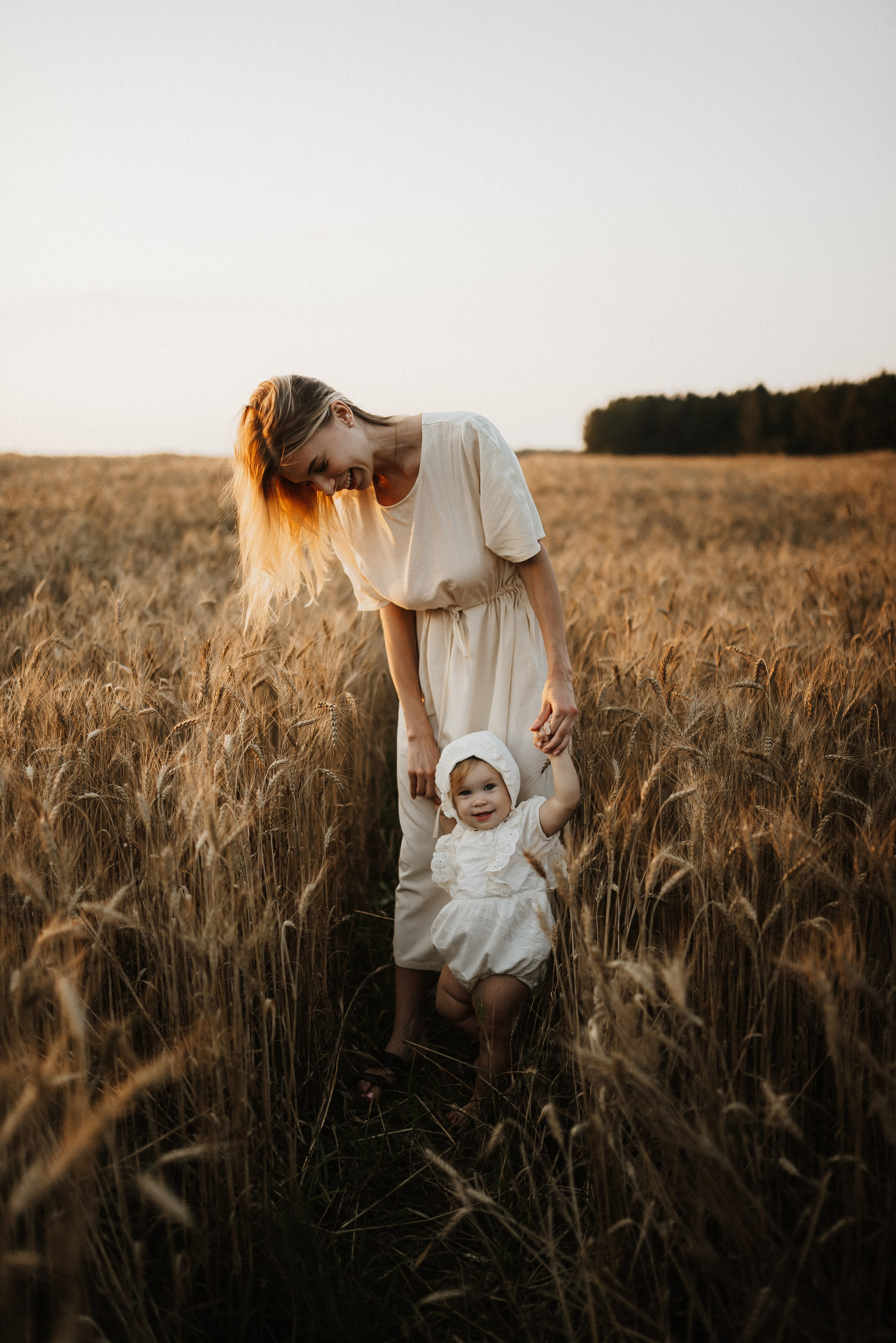 Красивая закатная история мамы и дочки. Фотограф Алексин, Тула