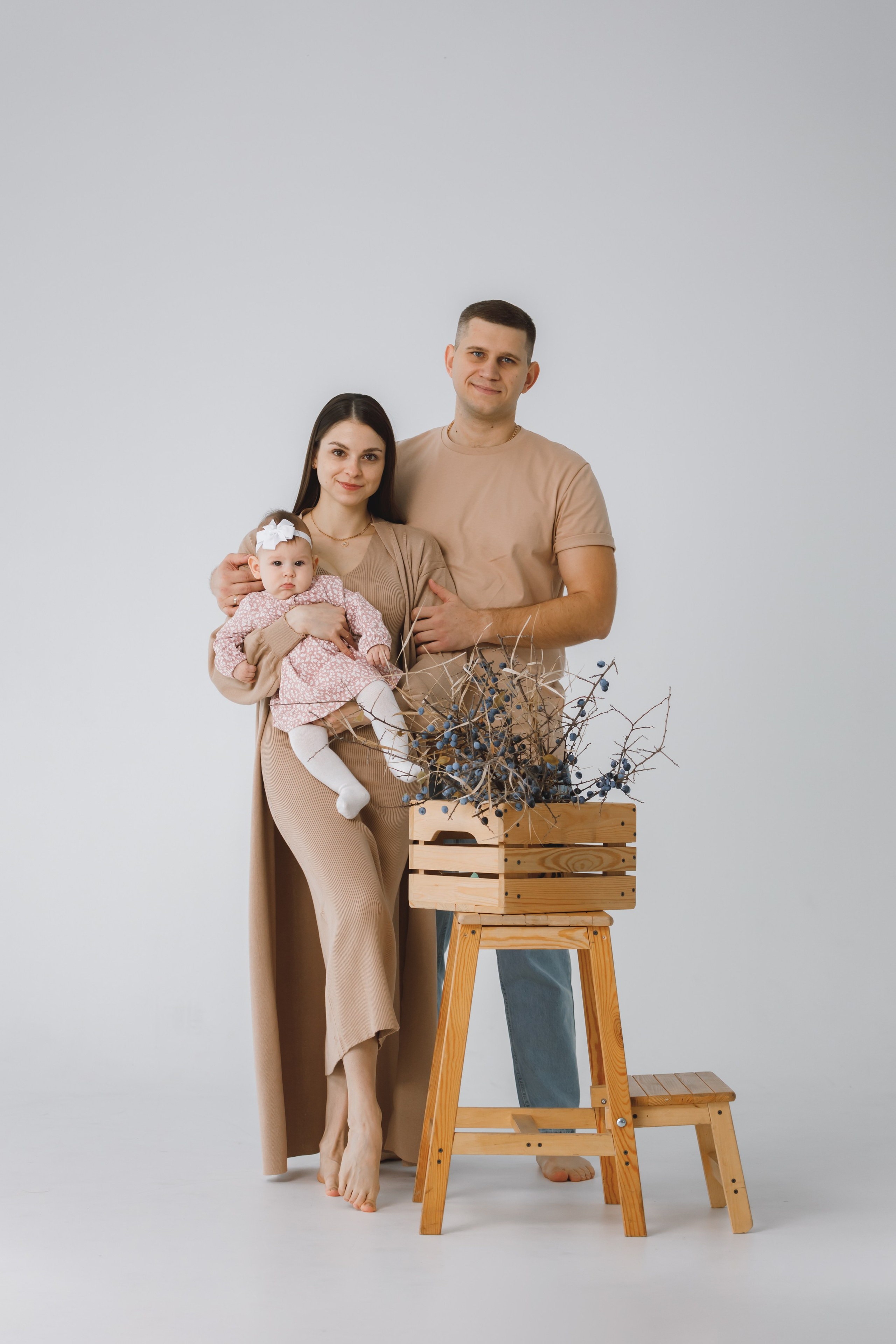 Семейная студийная фотосессия. Свадебный и семейный фотограф в Краснодарском крае Мария Данилкина