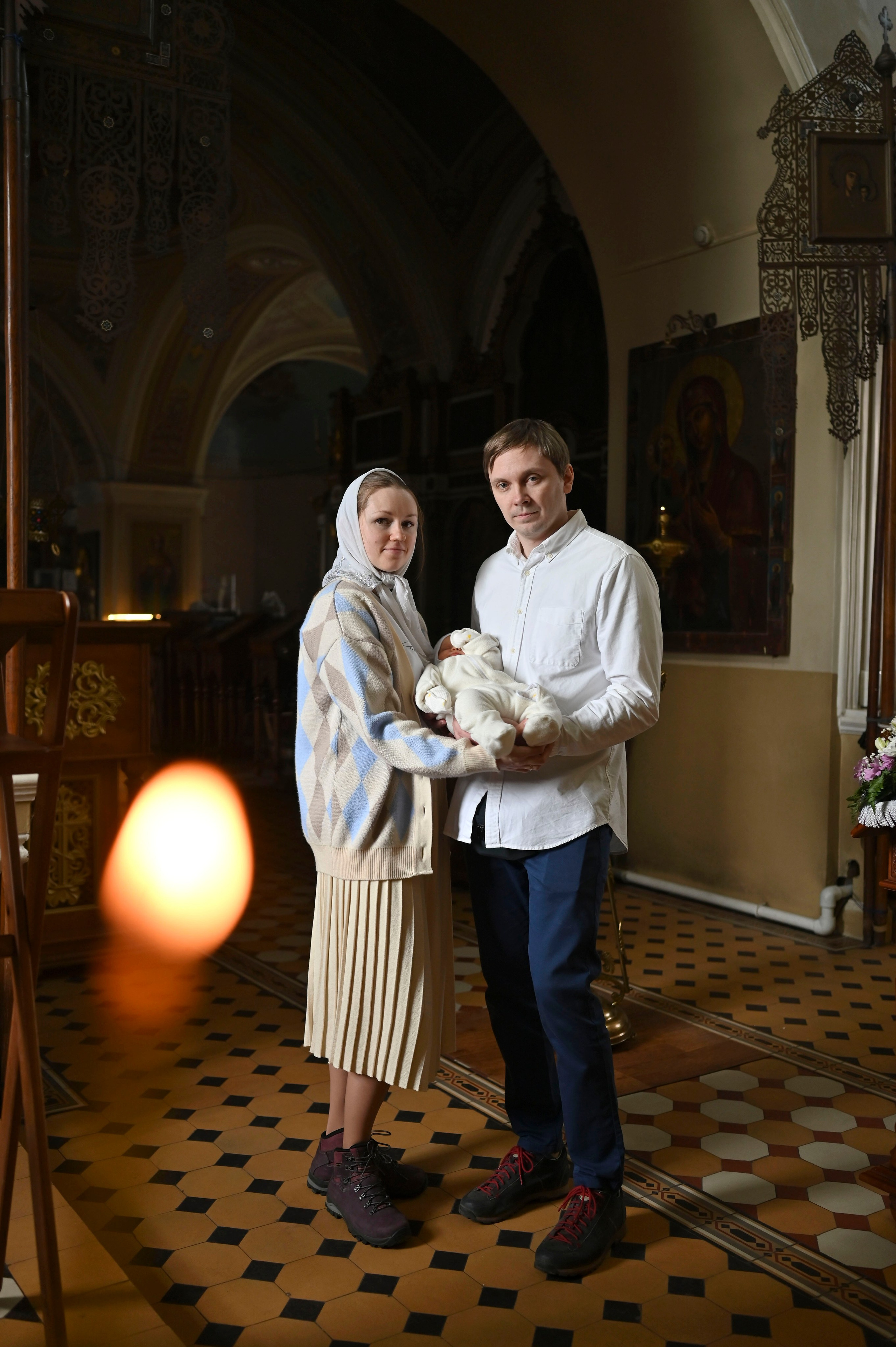 Крещение Эмилии. Семейный фотограф в г. Воскресенск Наталия Молева